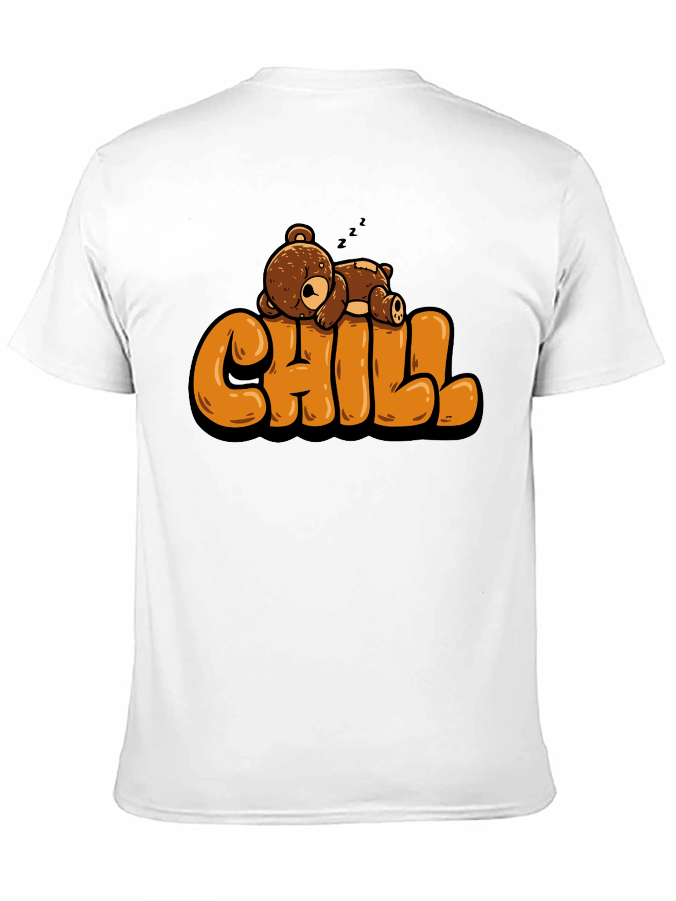 Black Chill Bear T-Shirt - Relaxed Style view 11