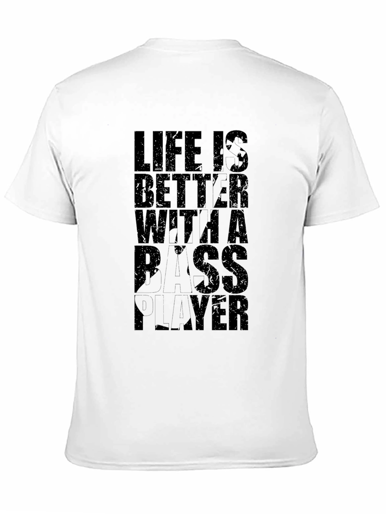 Black Life Is Better With A Bass Player Graphic T-Shirt view 11