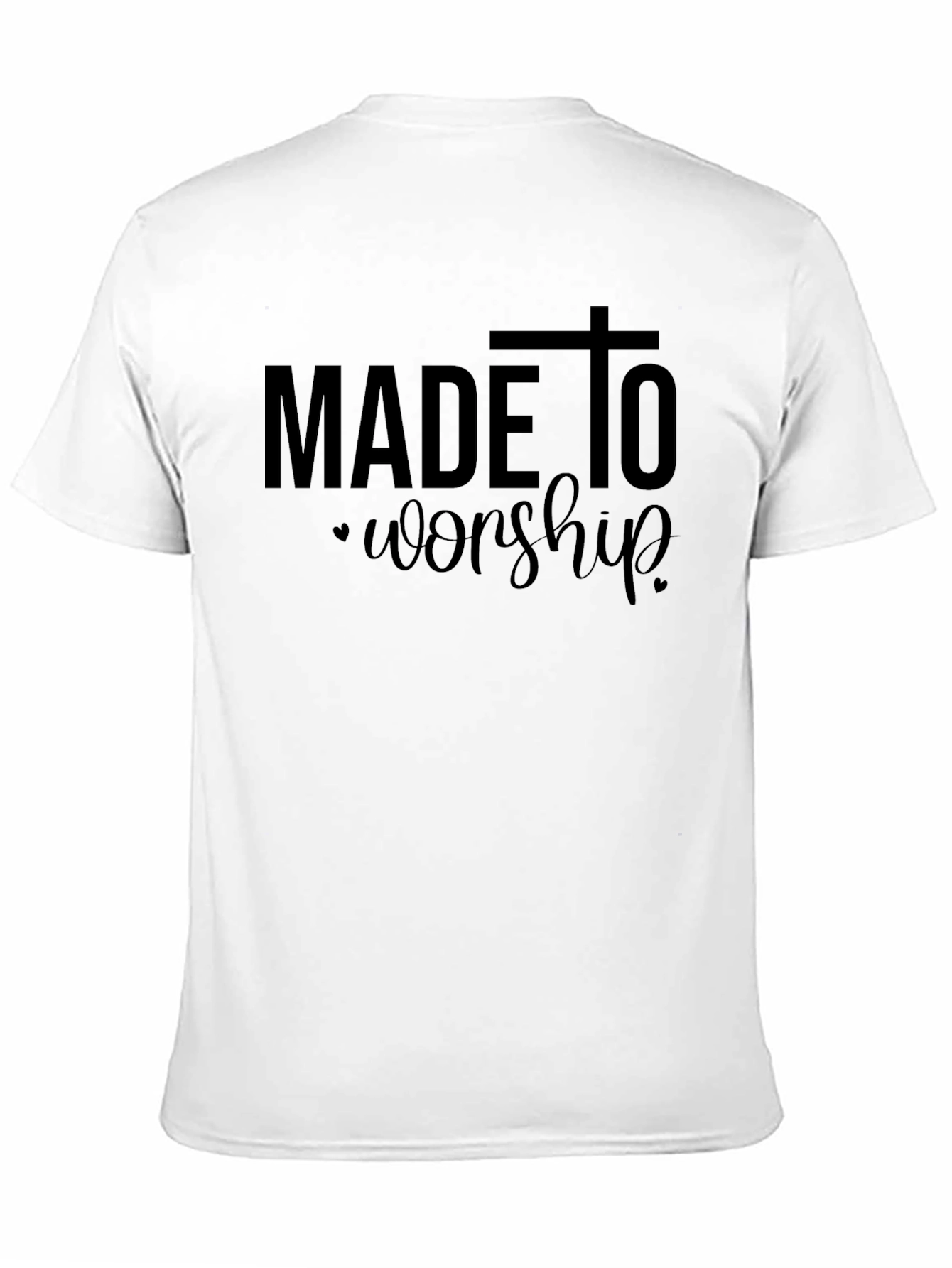 Black Made to Worship Black Graphic Tee view 11