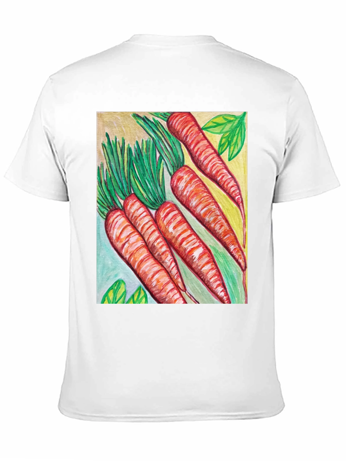 Black Carrot Art Graphic Tee - Quirky Unisex T-Shirt view 11