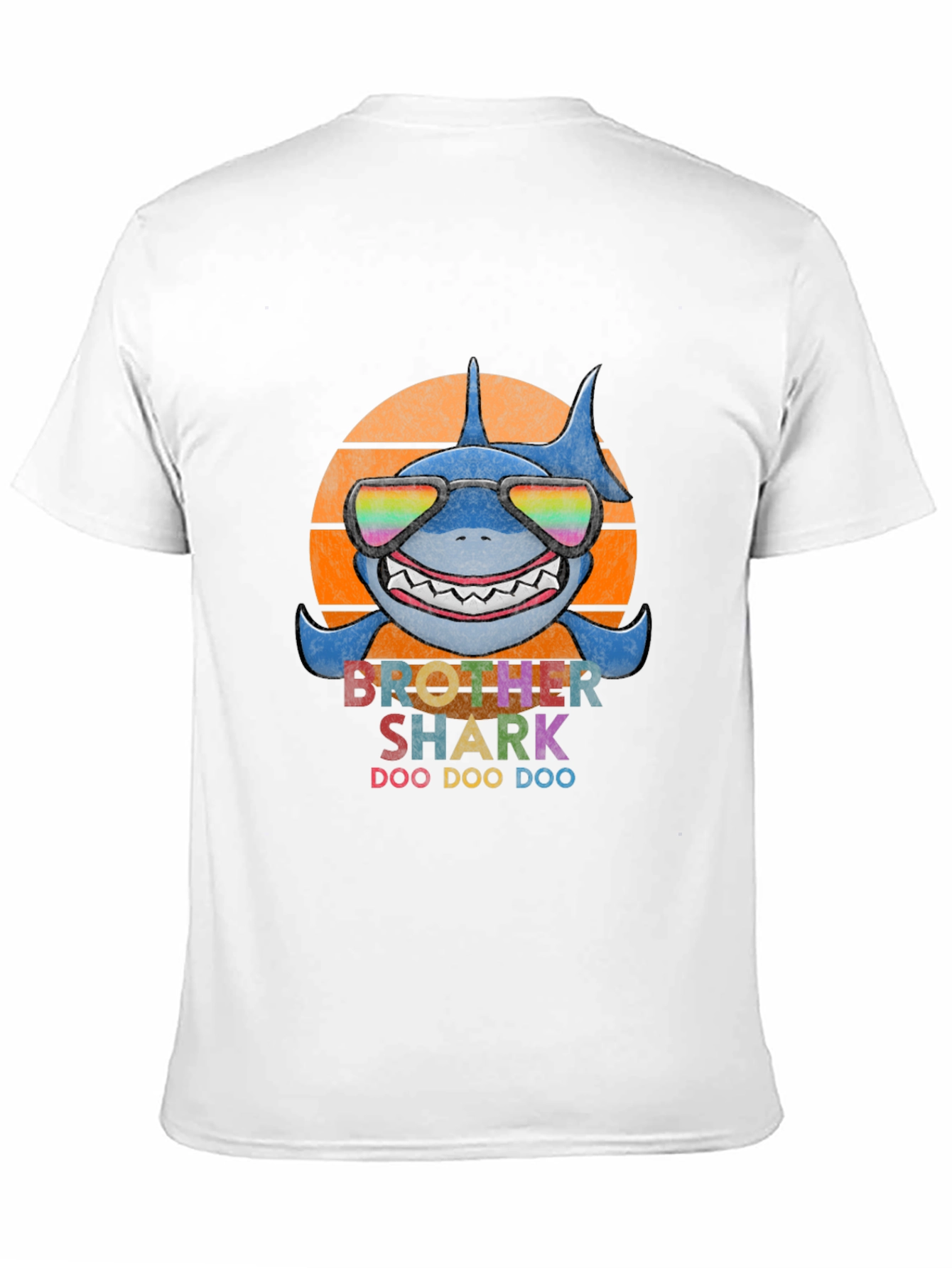 Black Brother Shark Doo Doo Doo T-Shirt view 11