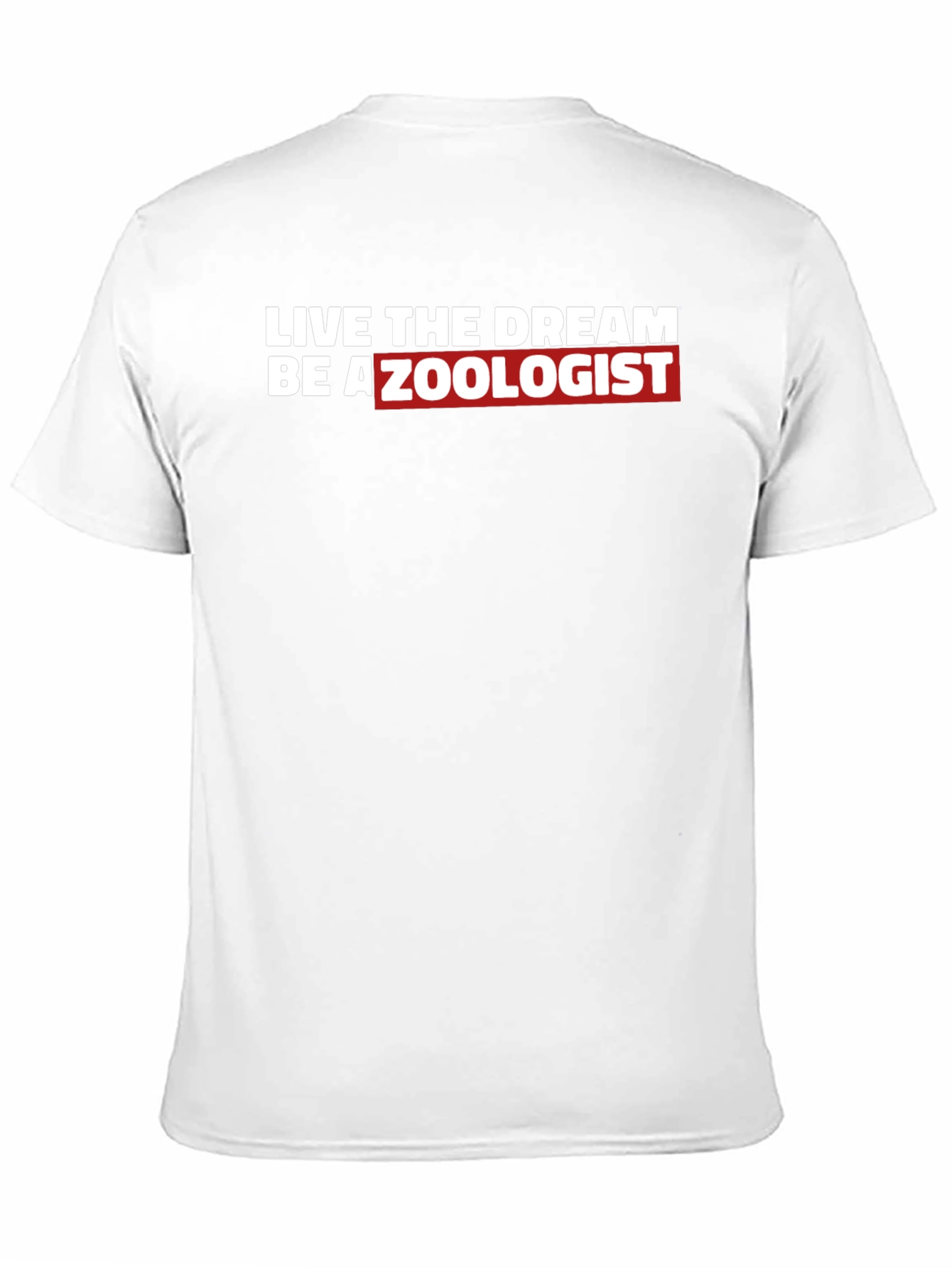 Black Live The Dream Be A Zoologist T-Shirt view 11