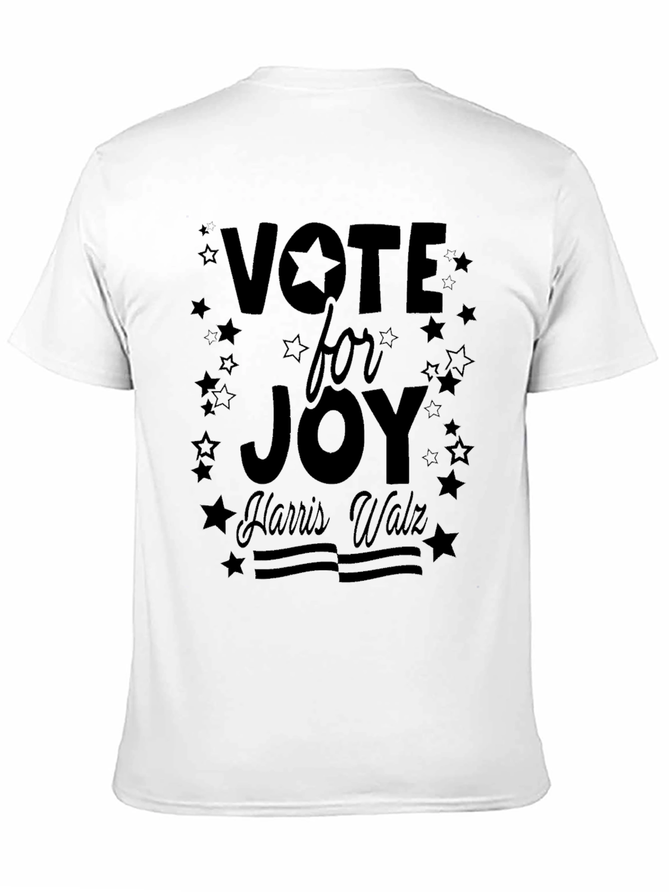 Black Vote for Joy Harris Walz Black T-Shirt view 11