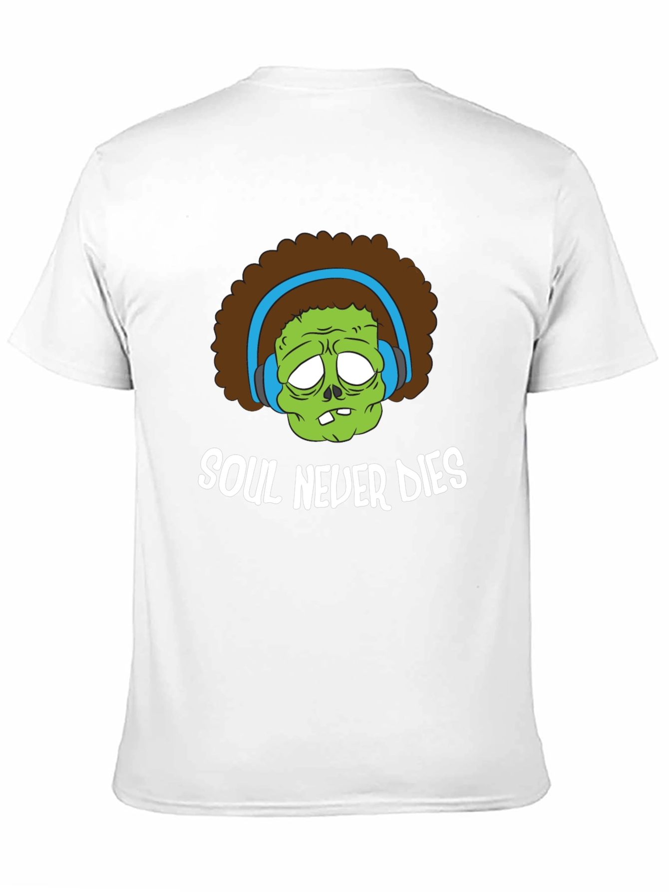 Black Soul Never Dies Black Graphic T-Shirt view 11