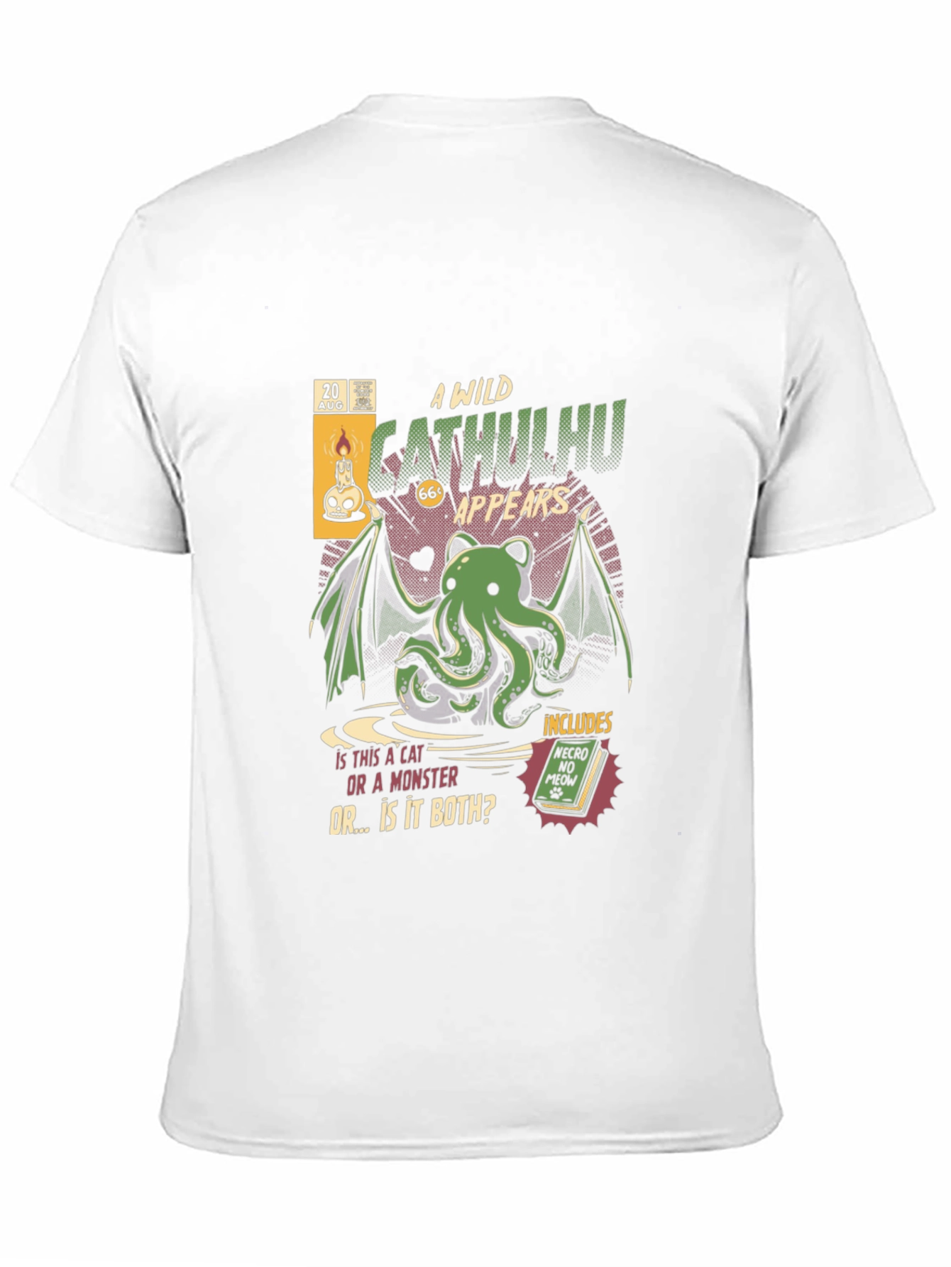 Black Wild Cathulhu T-Shirt - Cat or Monster? view 11