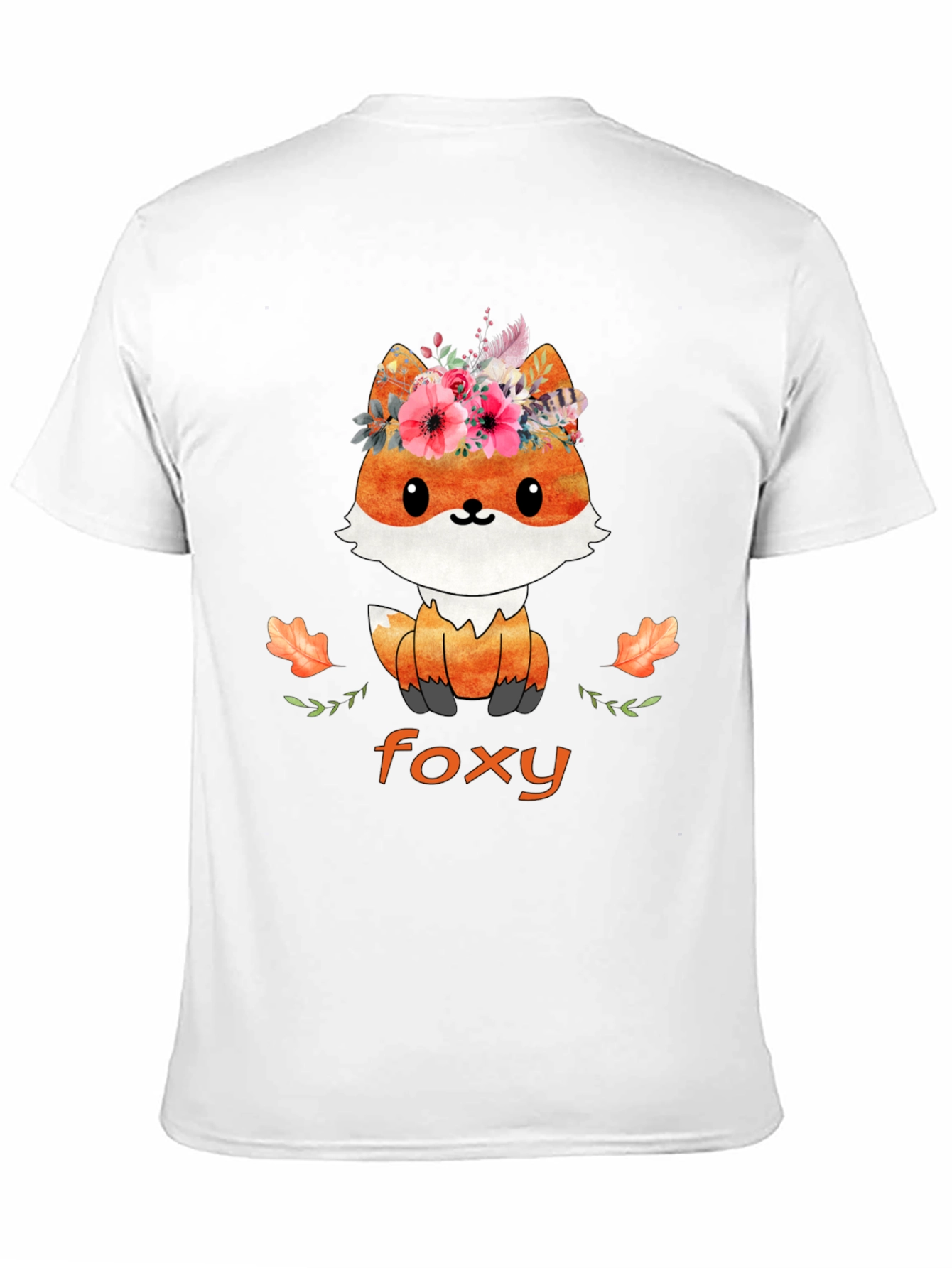 Black Foxy T-Shirt - Cute Animal Graphic Tee view 11