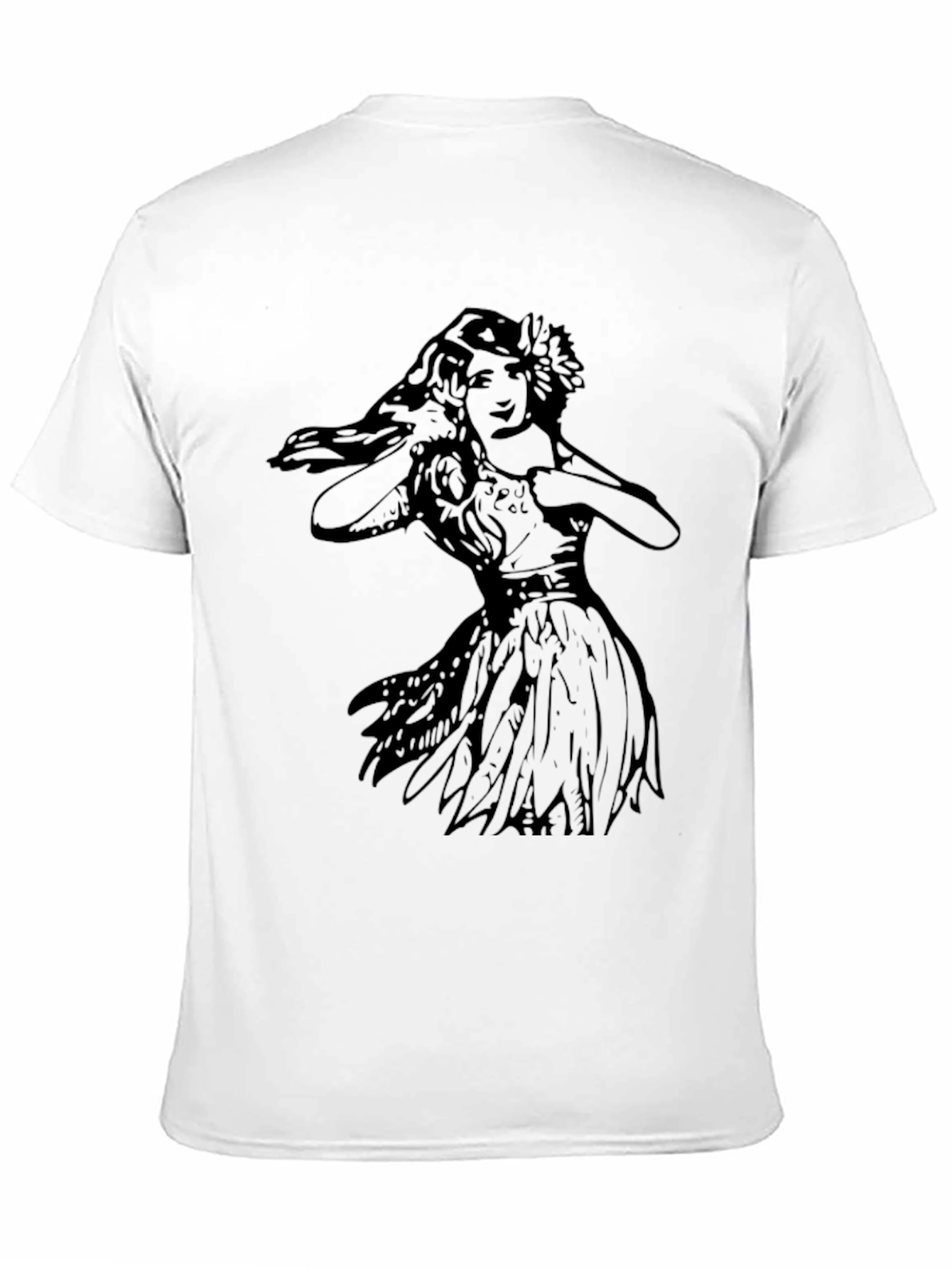 Black Vintage Hula Girl Graphic Tee view 11
