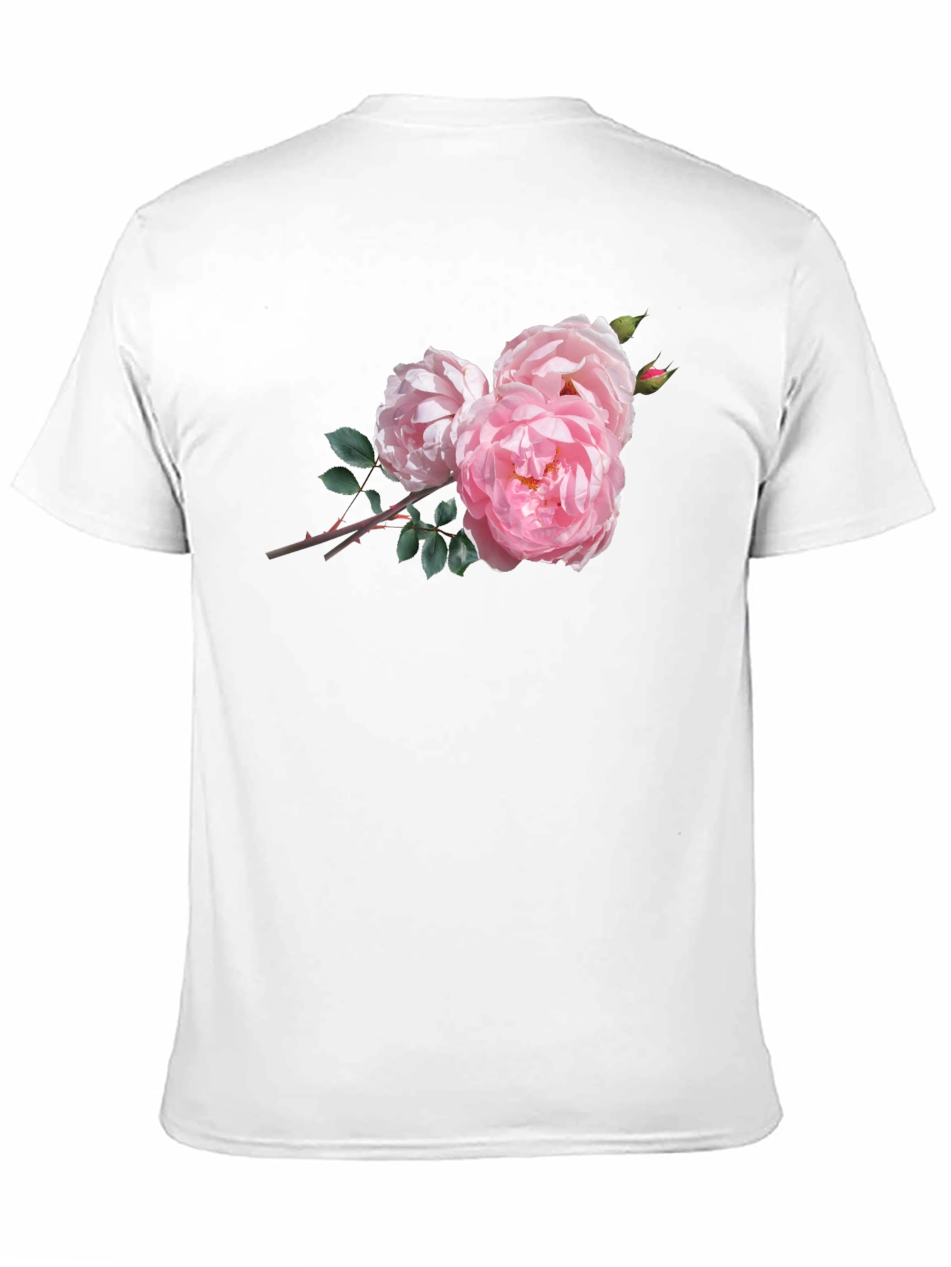 Black Floral Print Crew Neck T-Shirt view 11