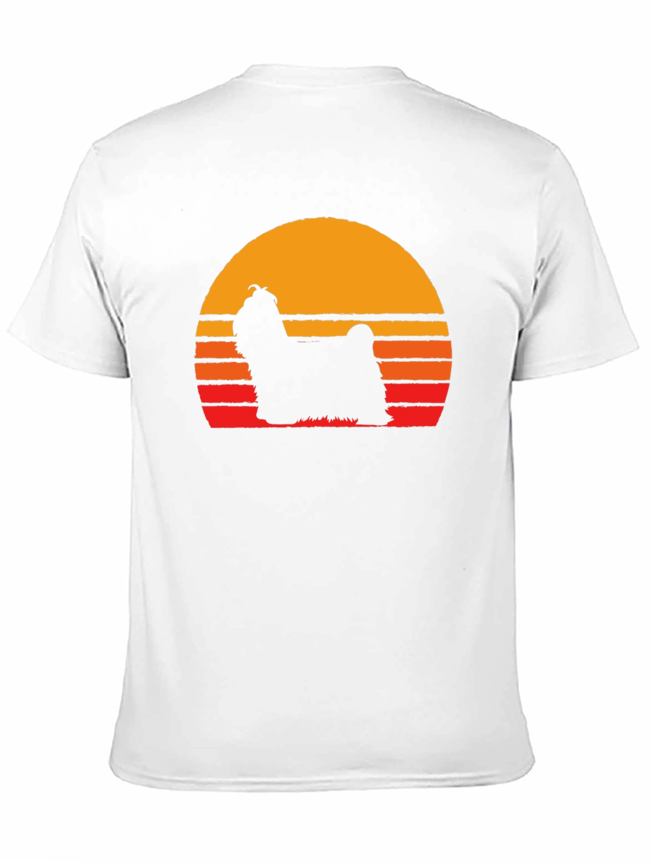 Black Retro Dog Silhouette T-Shirt view 11