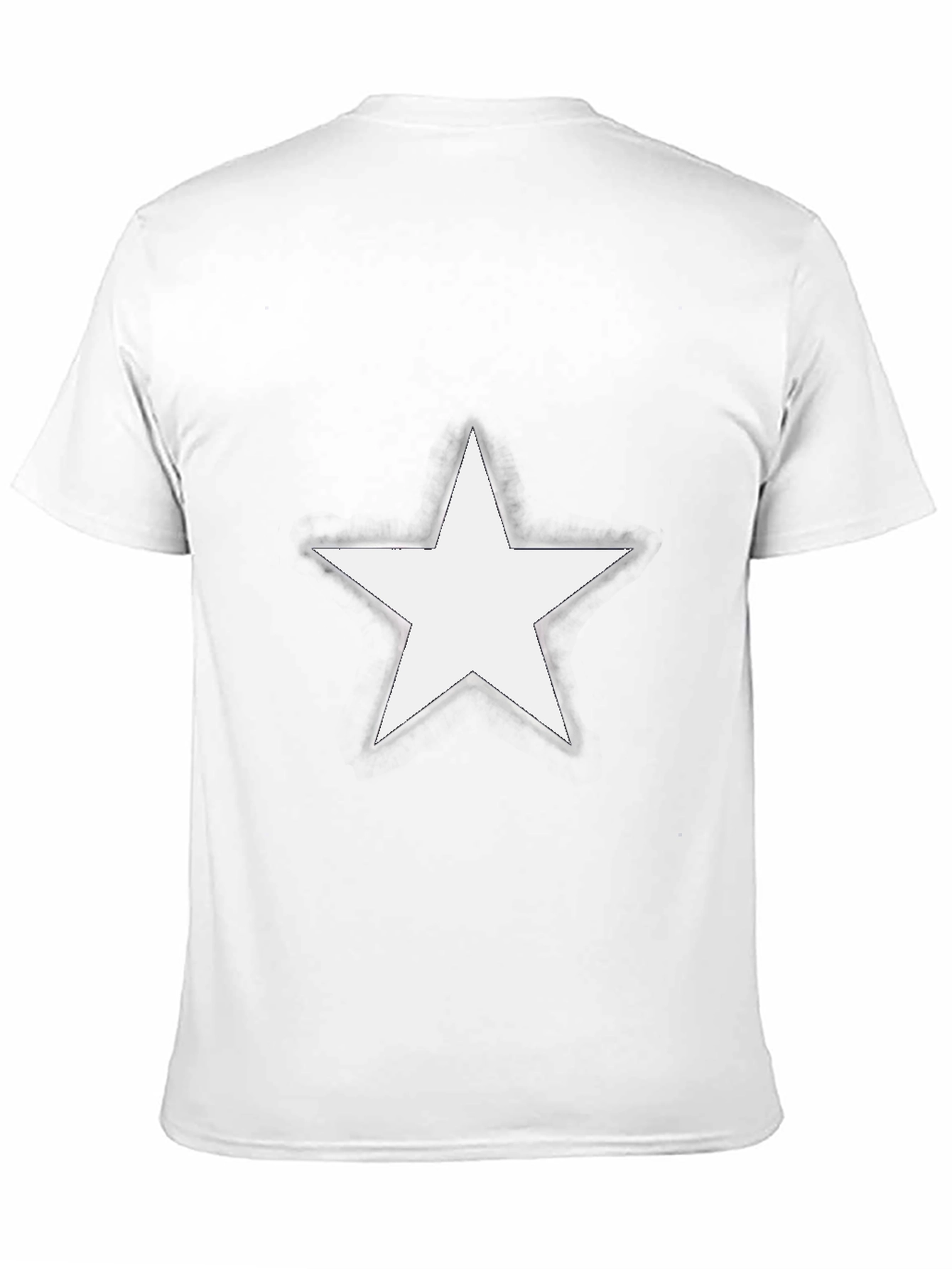 Black Star Graphic Tee - Men's Black Cotton T-Shirt view 11