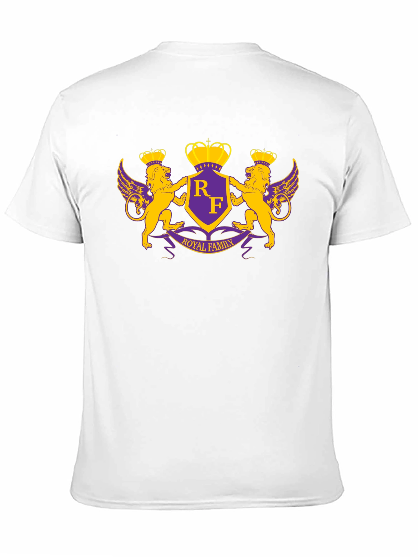 Black Royal Family Crest Graphic T-Shirt view 11