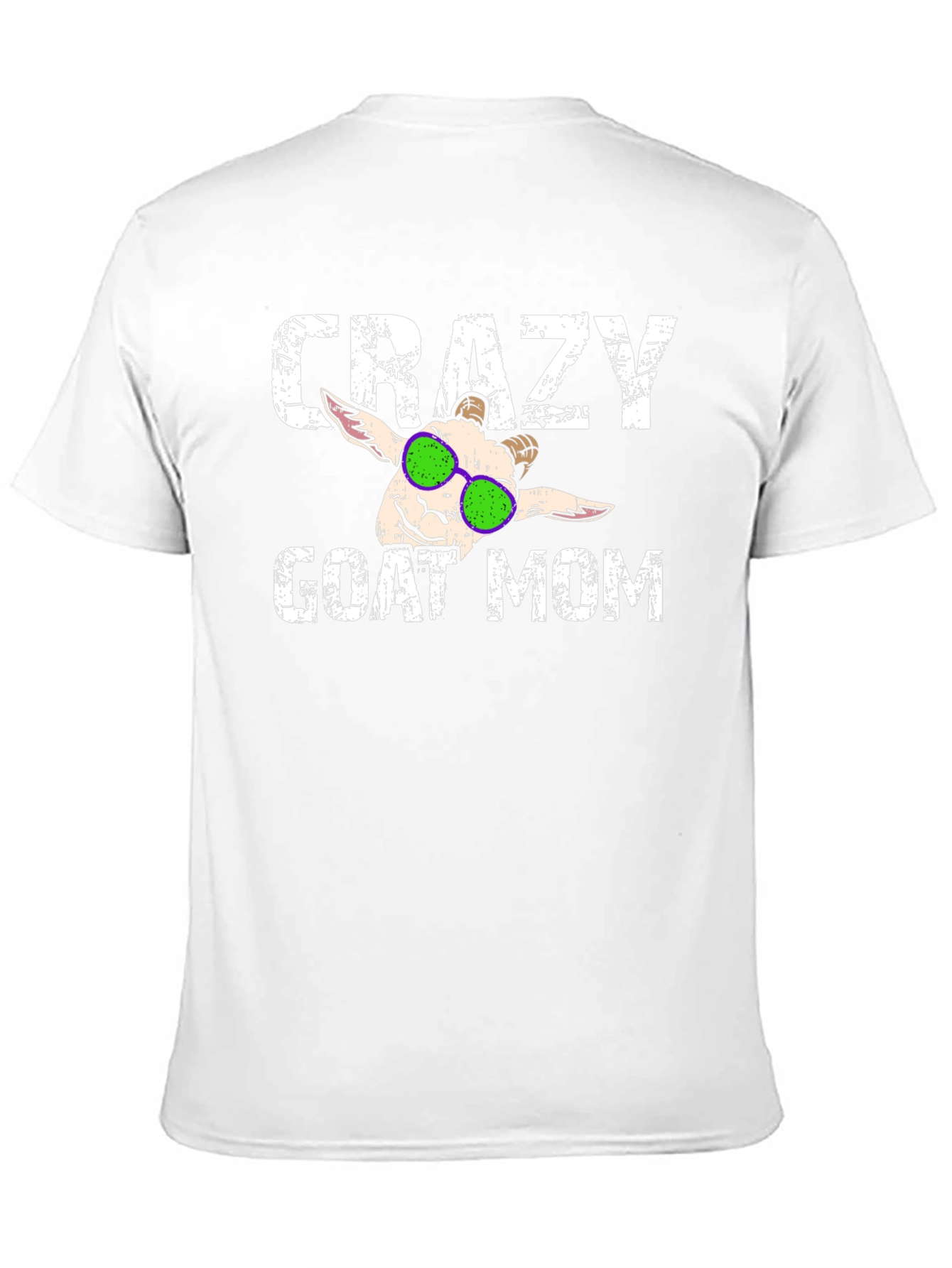 Black Crazy Goat Mom T-Shirt - Funny Animal Lover Tee view 11