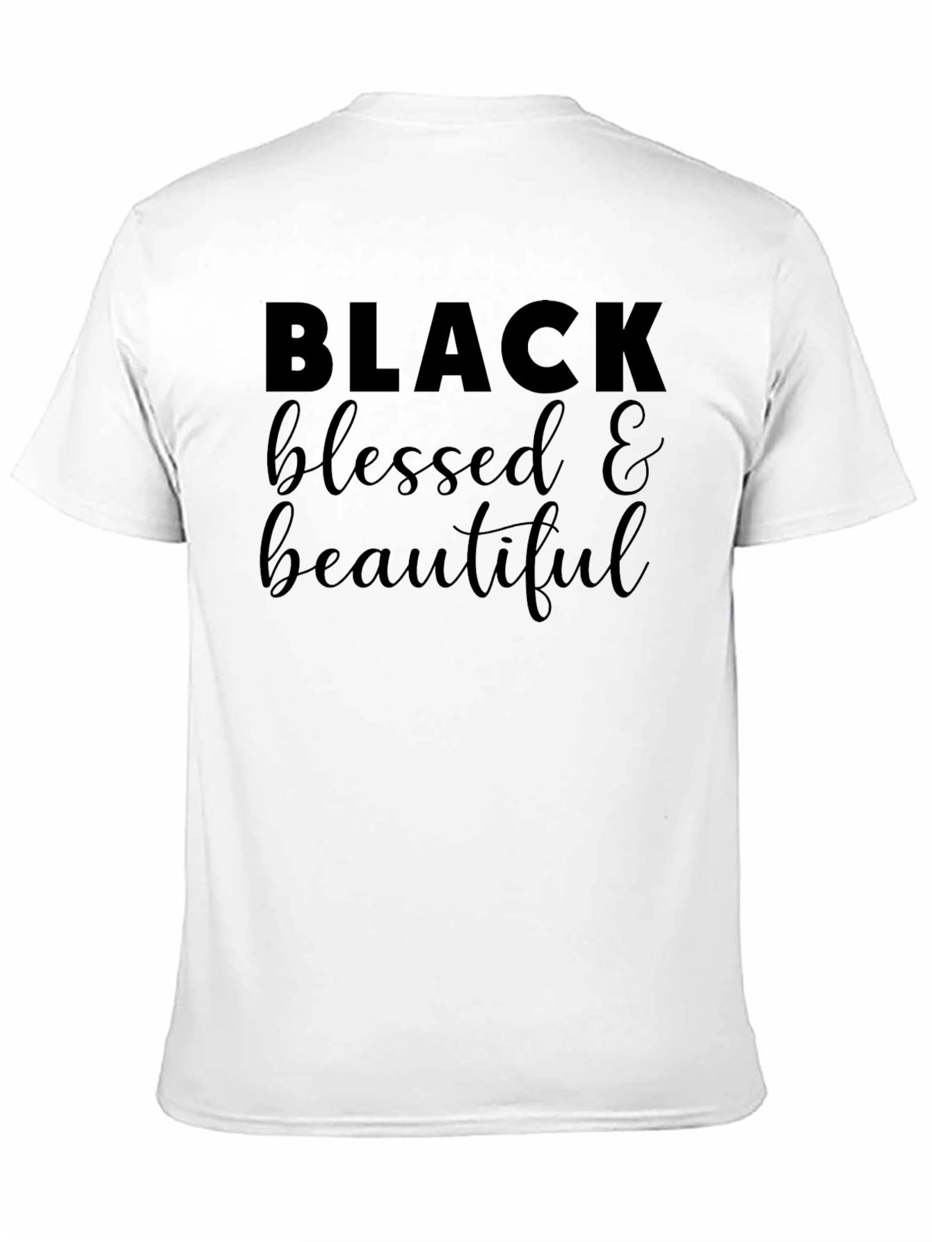 Black Black Blessed & Beautiful Graphic Tee view 11
