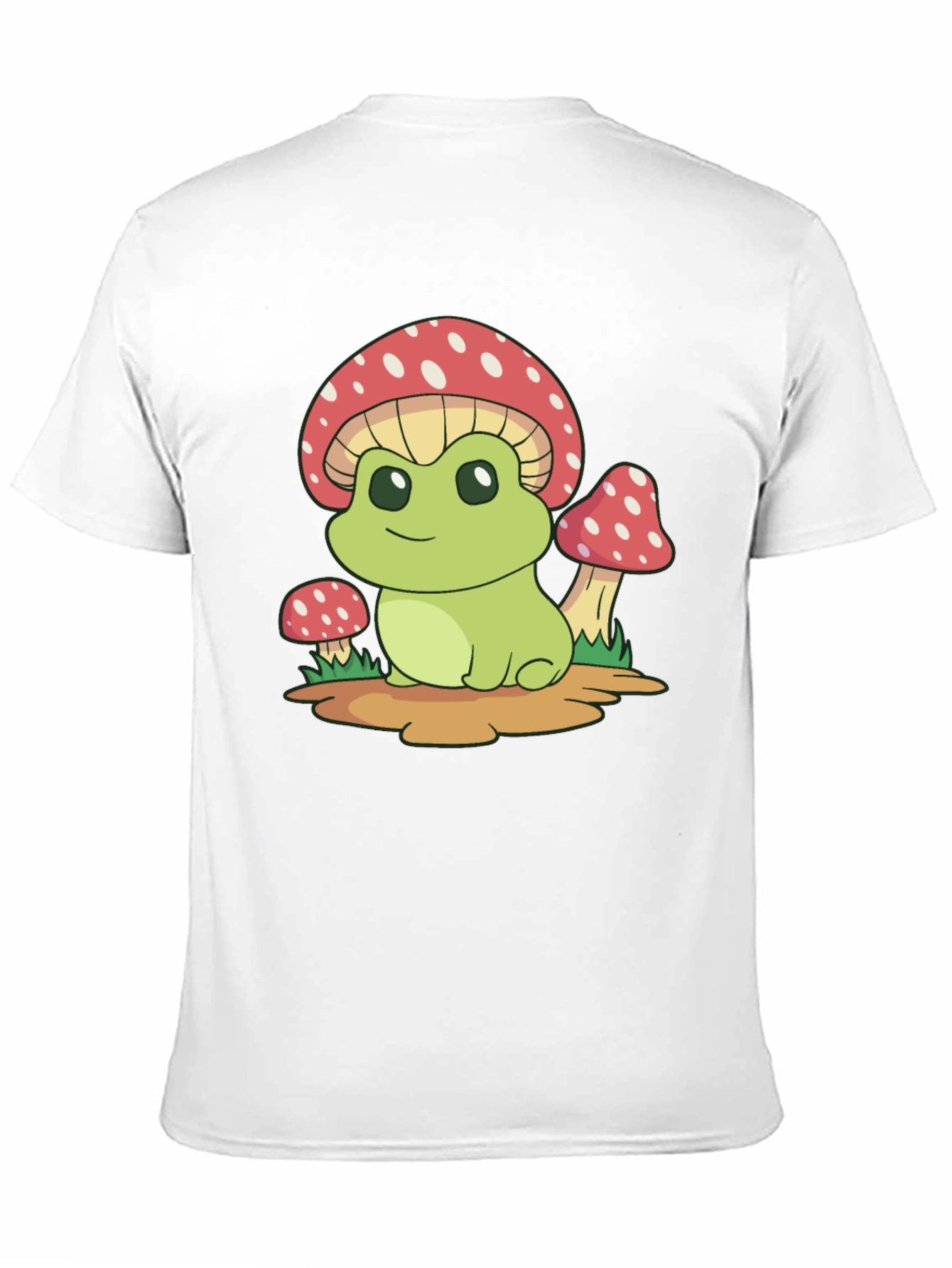 Black Frog Mushroom Graphic Tee - Black Cotton Blend view 11