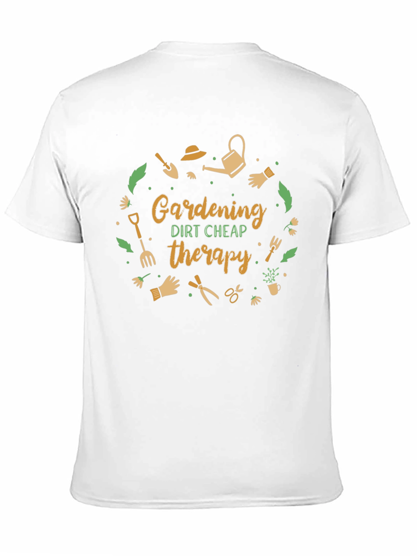 Black Gardening Therapy Graphic Tee view 11