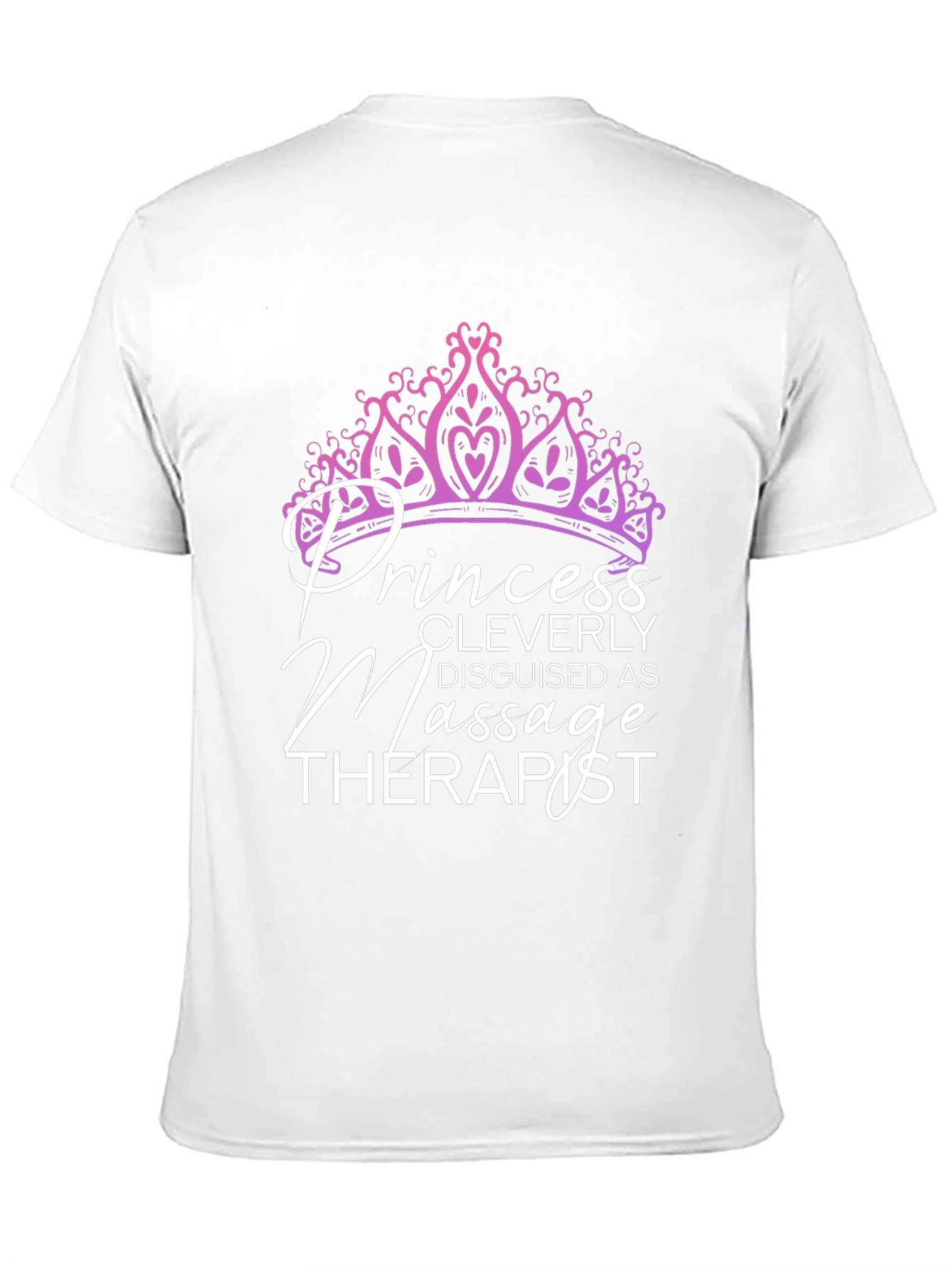 Black Princess Massage Therapist T-Shirt view 11