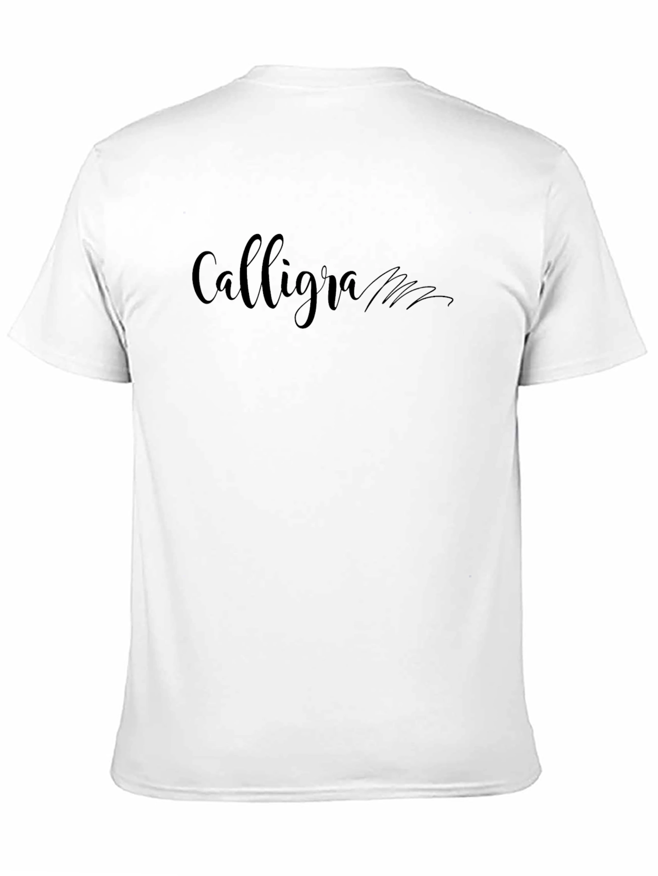 Black Calligra Black Graphic Tee | Unisex Cotton T-Shirt view 11