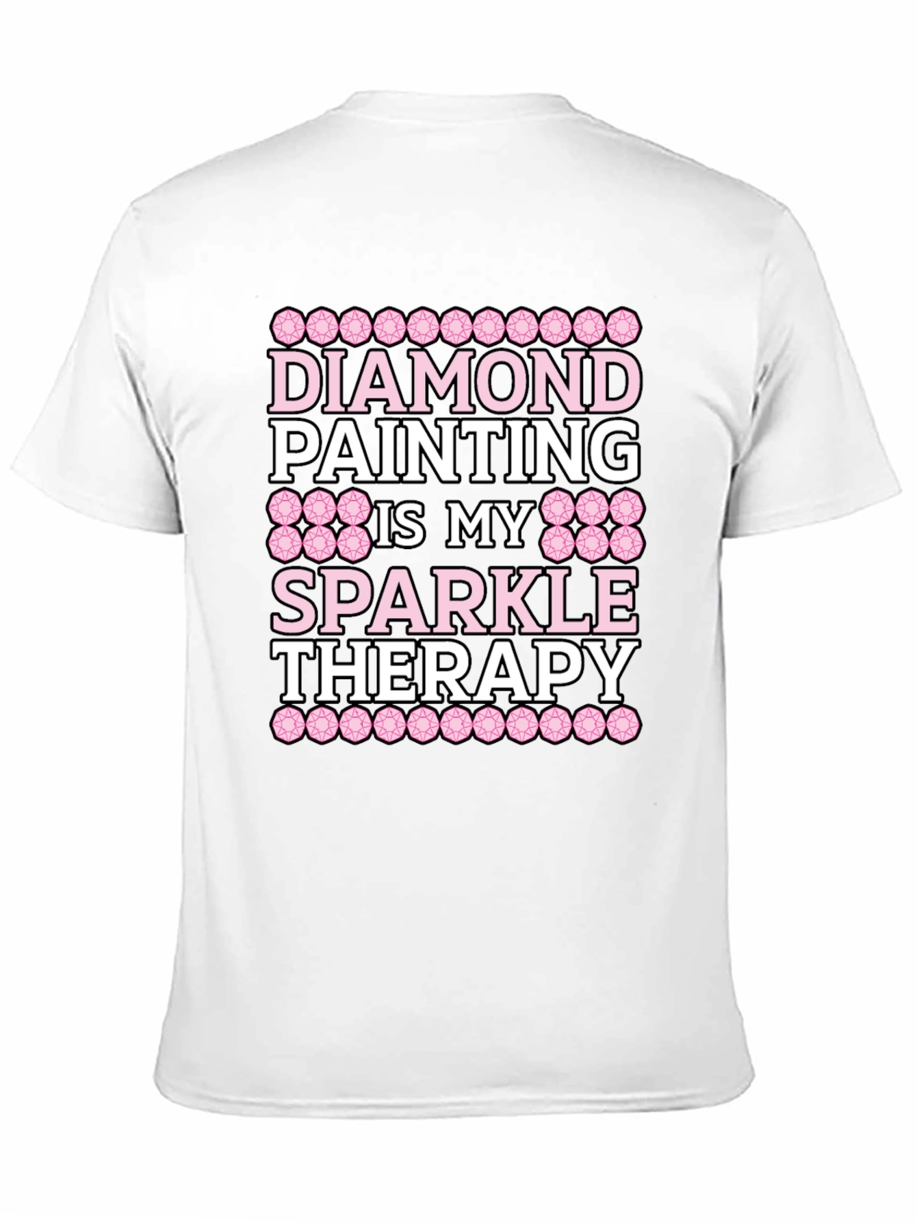 Black Diamond Painting Sparkle Therapy T-Shirt view 11