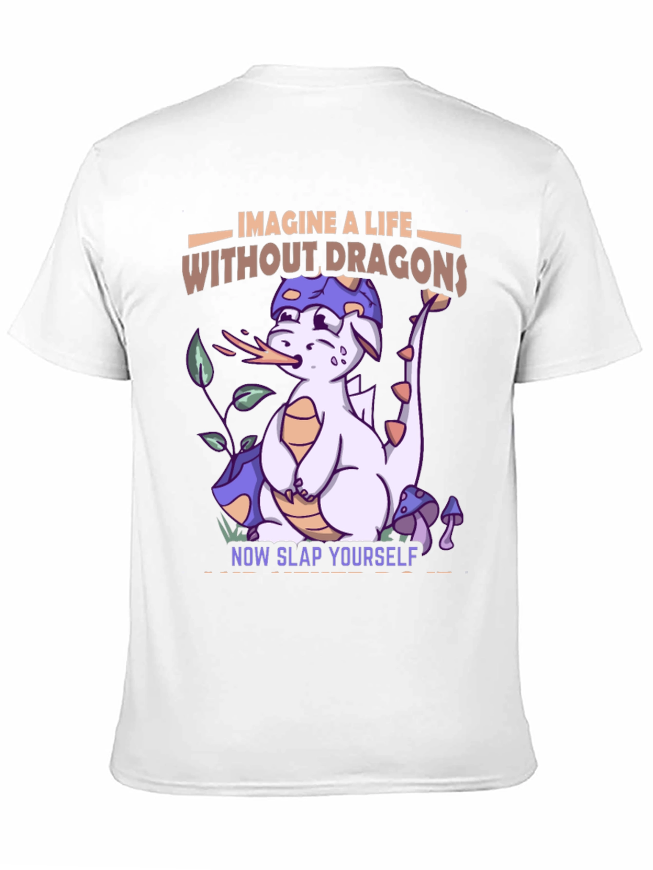Black Imagine a Life Without Dragons T-Shirt view 11