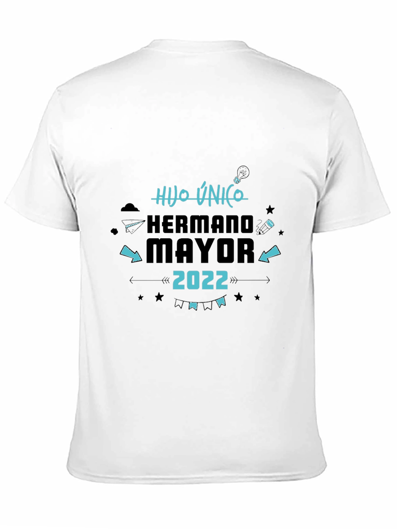 Black Hijo Unico Hermano Mayor 2022 Black T-Shirt view 11