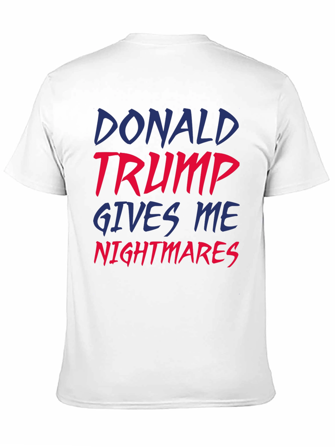 Black Donald Trump Nightmares Graphic Tee - Unisex Black T-Shirt view 11