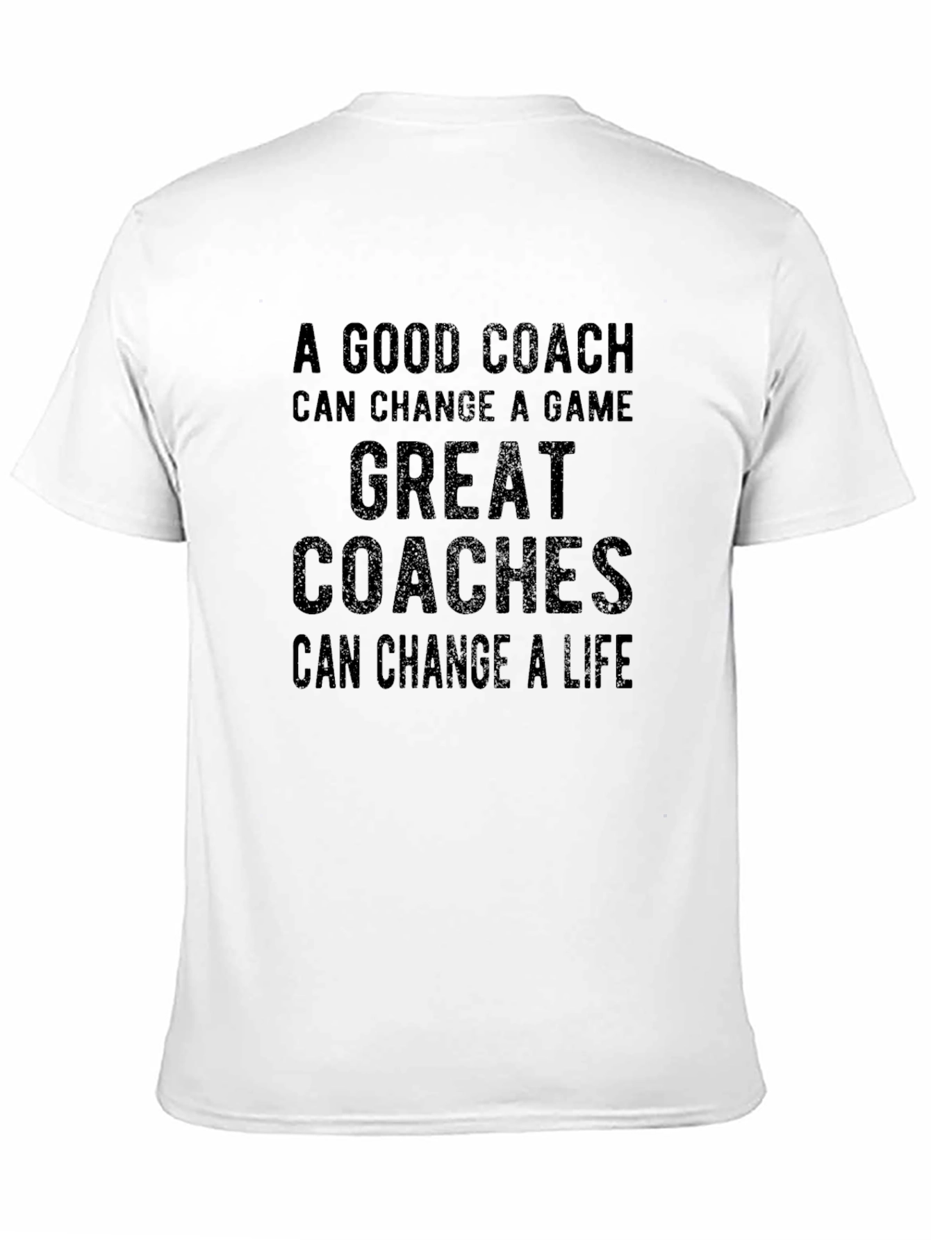 Black A Good Coach Inspirational Graphic Tee view 11