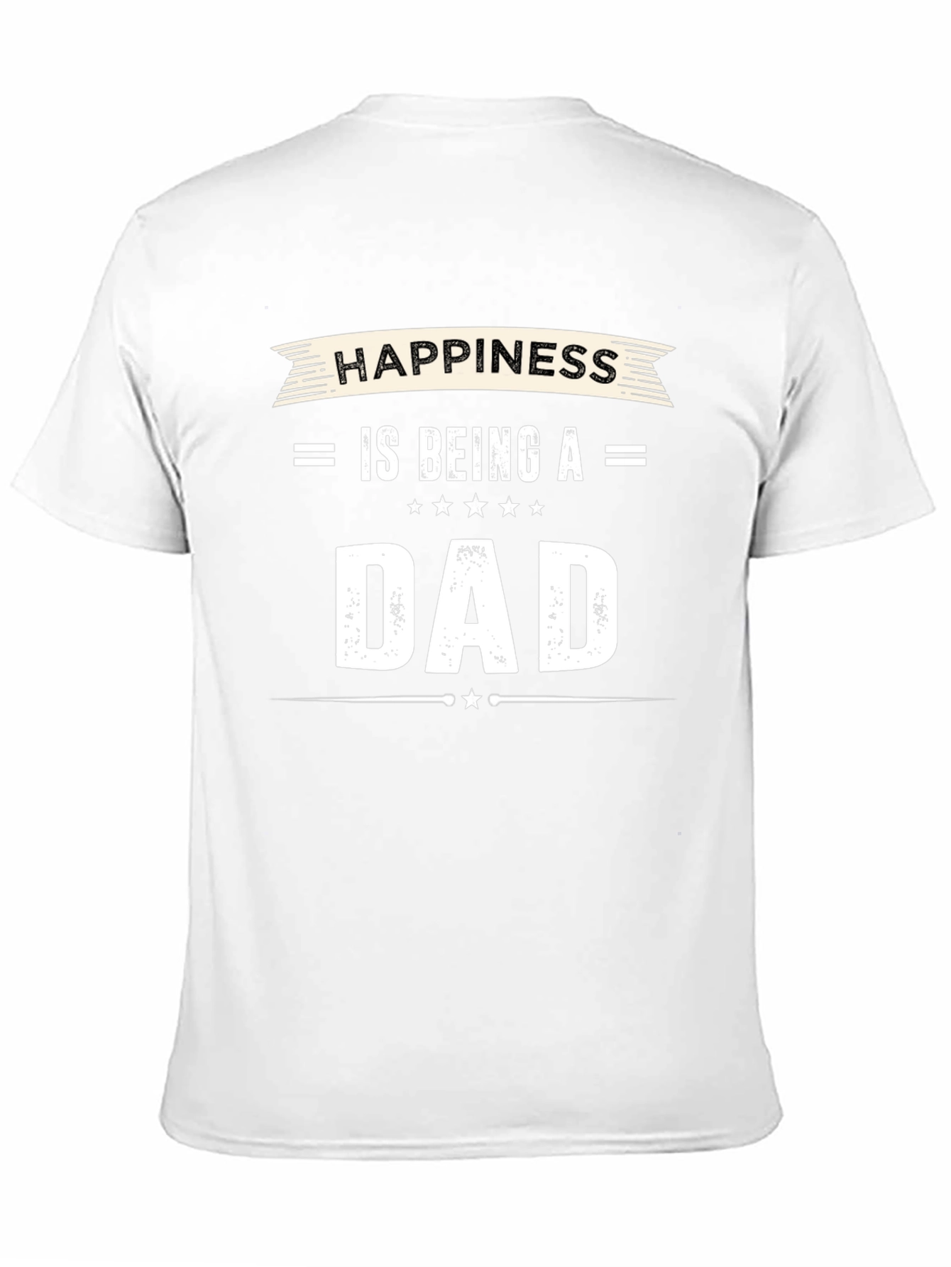 Black Happiness is Being A Dad - Men's Black T-Shirt view 11