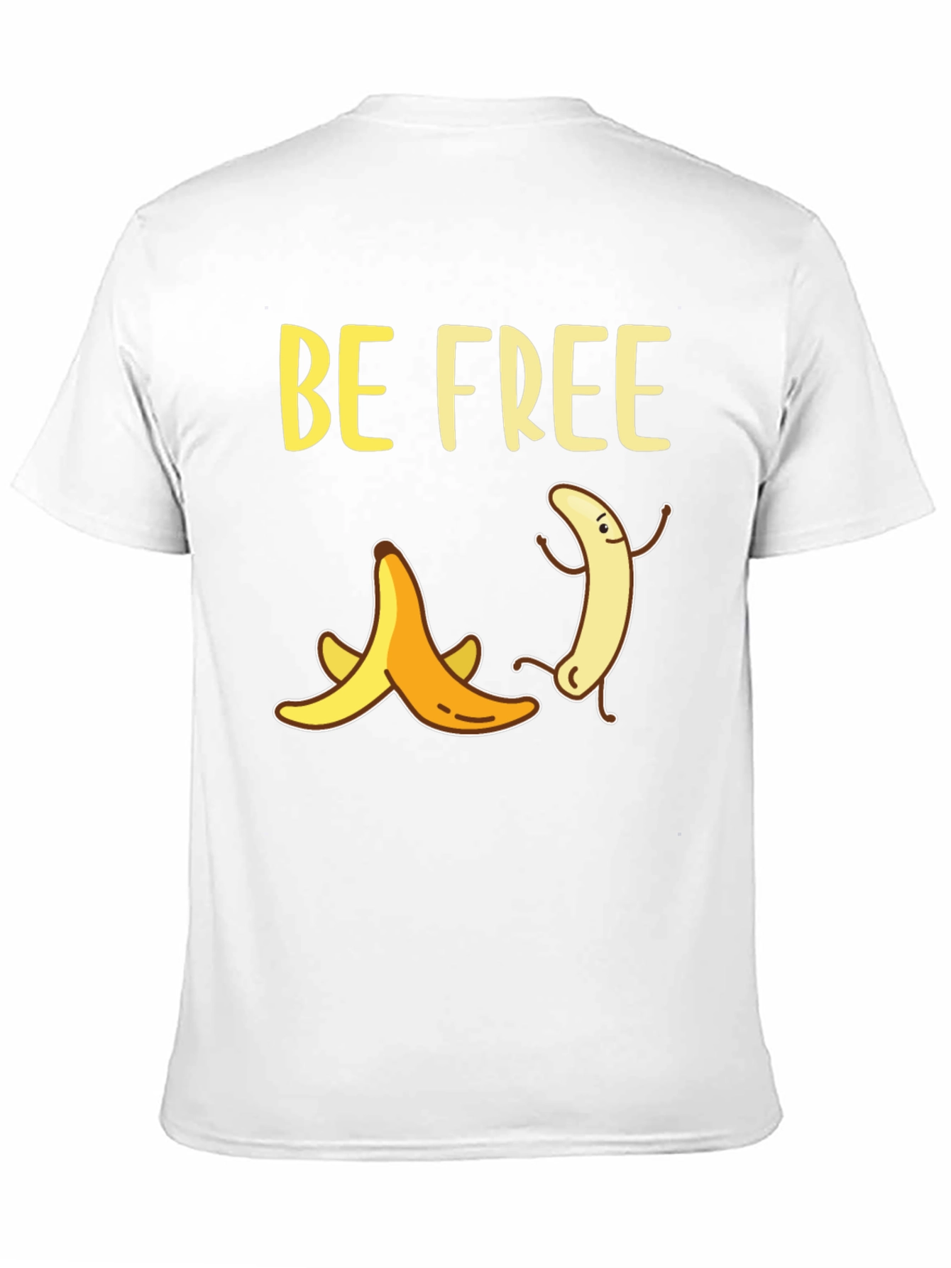 Black Be Free Banana Graphic T-Shirt view 11
