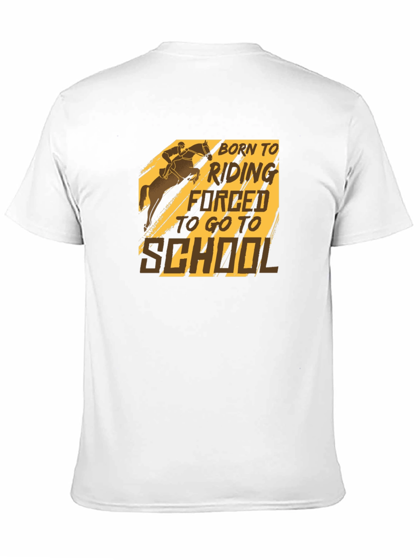 Black Born to Ride Horse Graphic T-Shirt - Black view 11