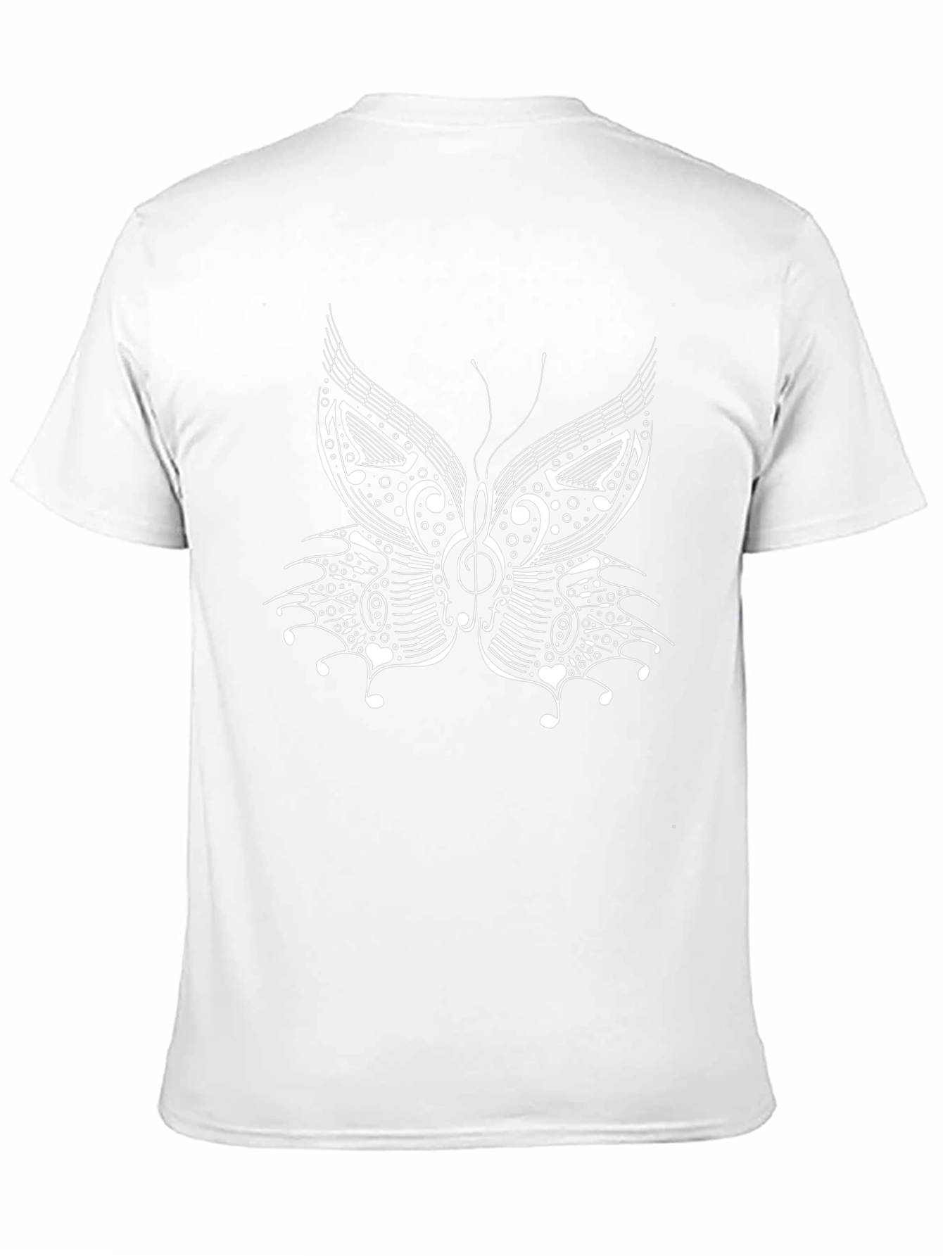 Black Music Butterfly Graphic T-Shirt view 11
