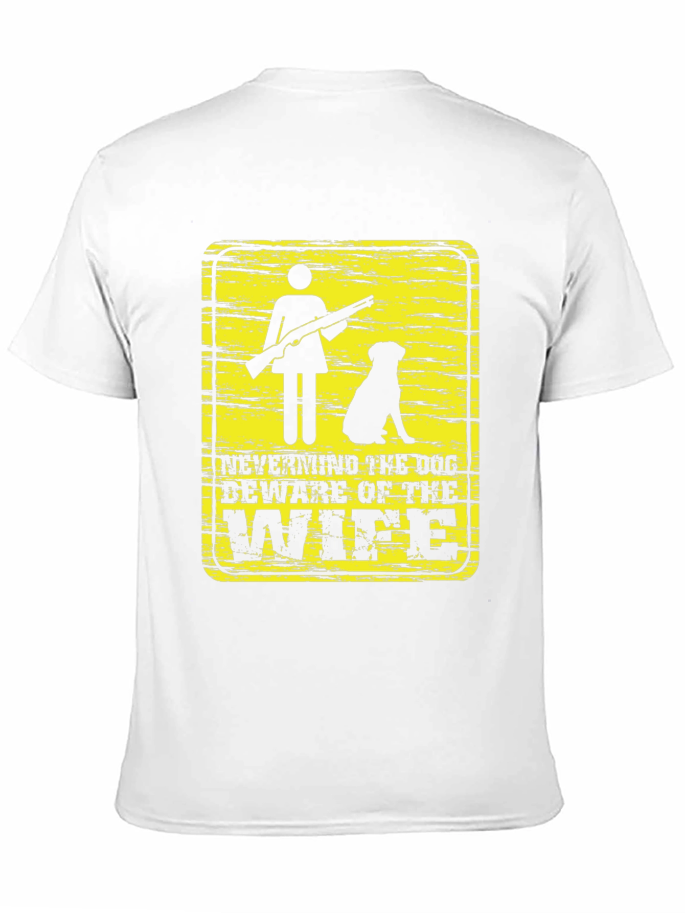 Black Beware of Wife Funny Graphic T-Shirt view 11