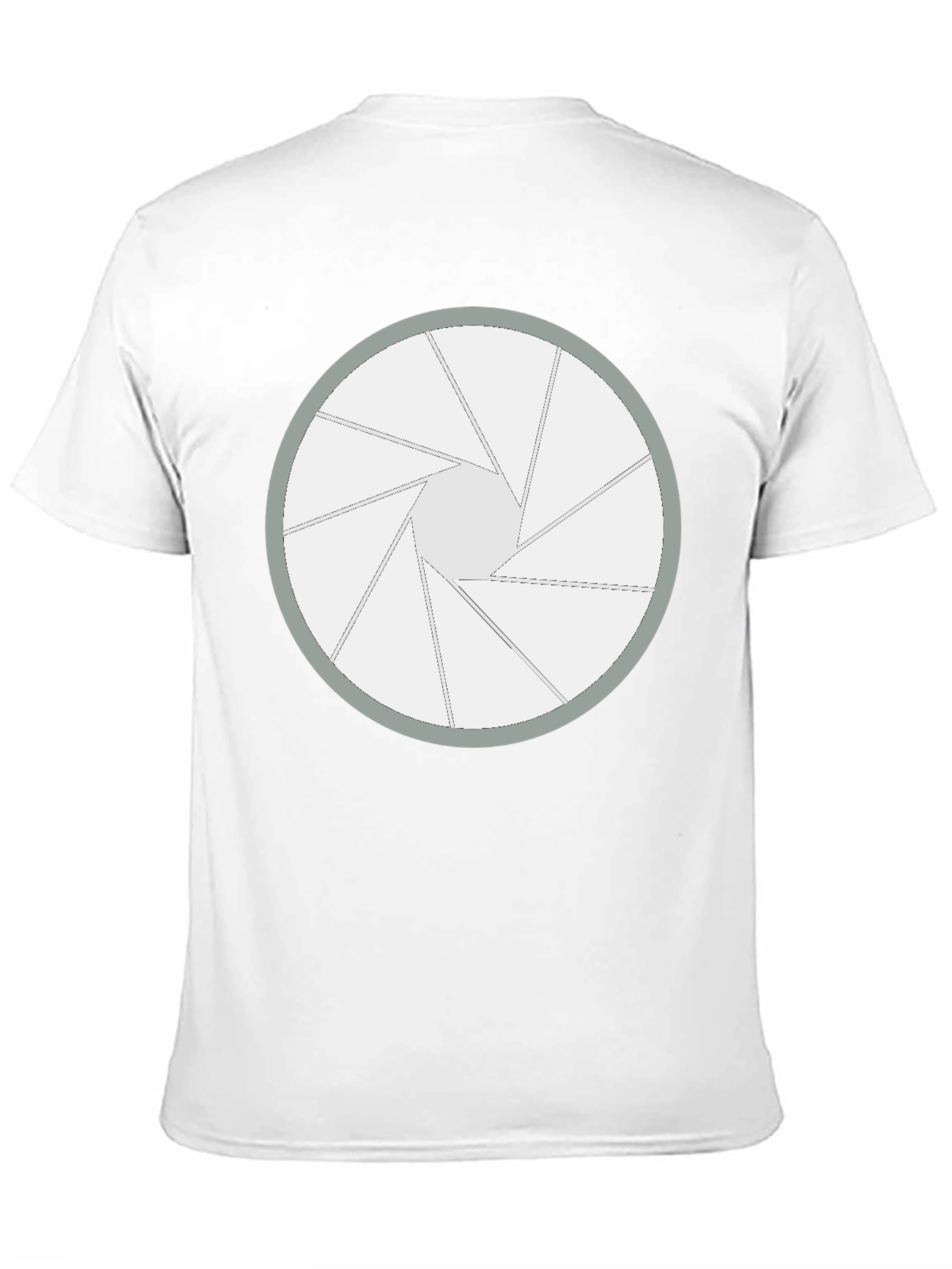Black Aperture Blade Graphic Tee - Camera Shutter Design view 11