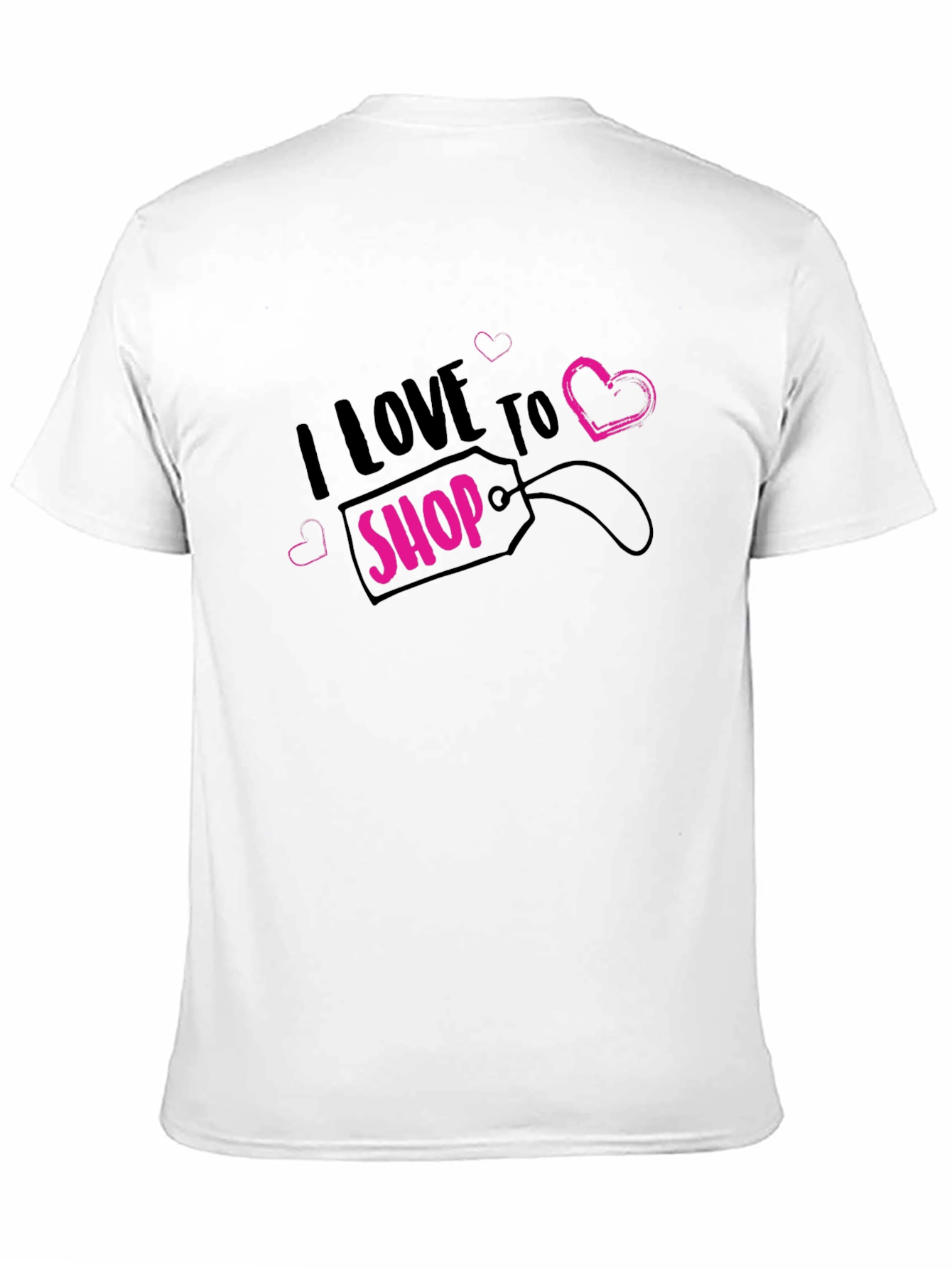Black I Love to Shop Black T-Shirt view 11