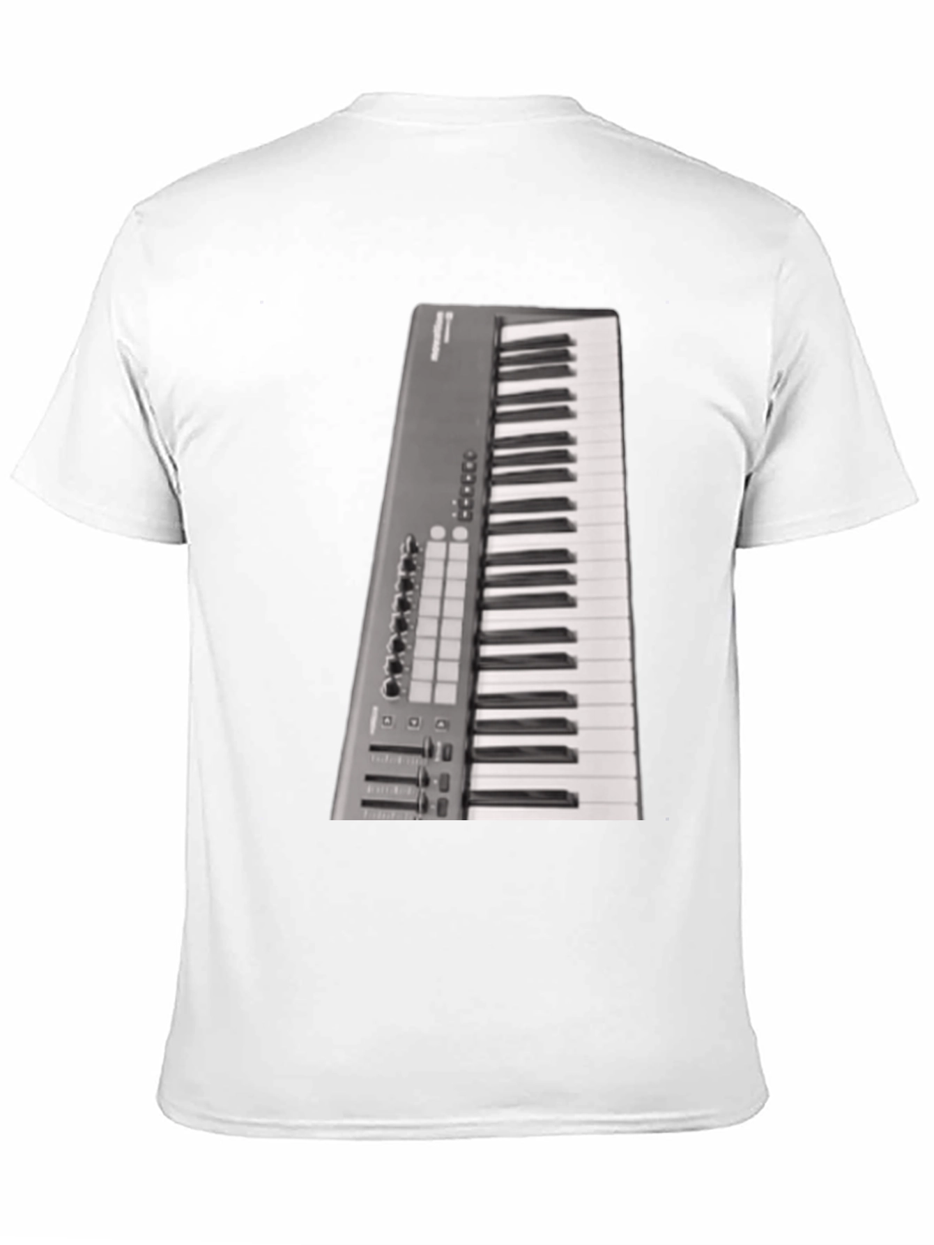 Black Keyboard T-Shirt Musician Graphic Tee view 11