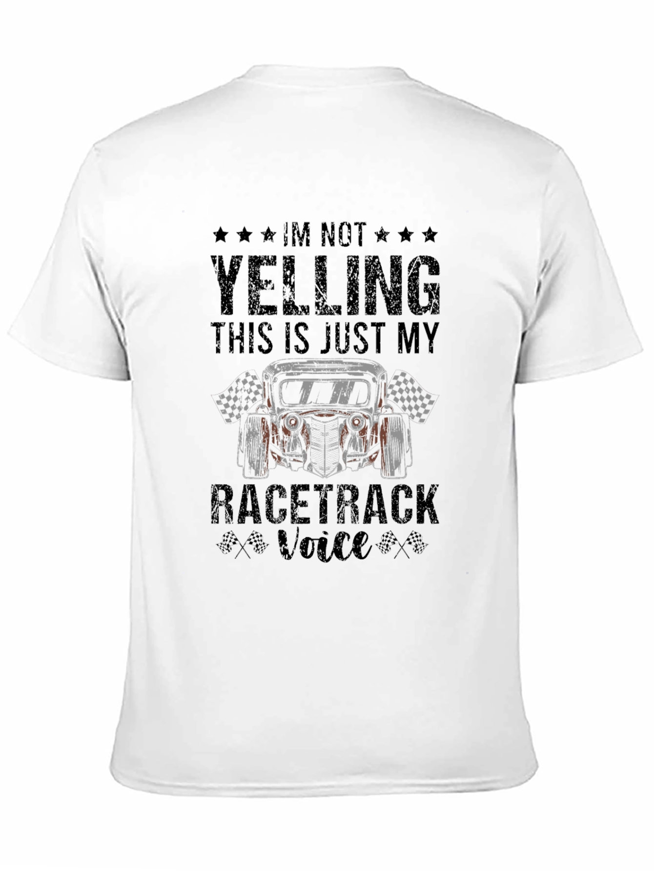 Black Racetrack Voice Graphic Tee - Motorsports Fan Apparel view 11