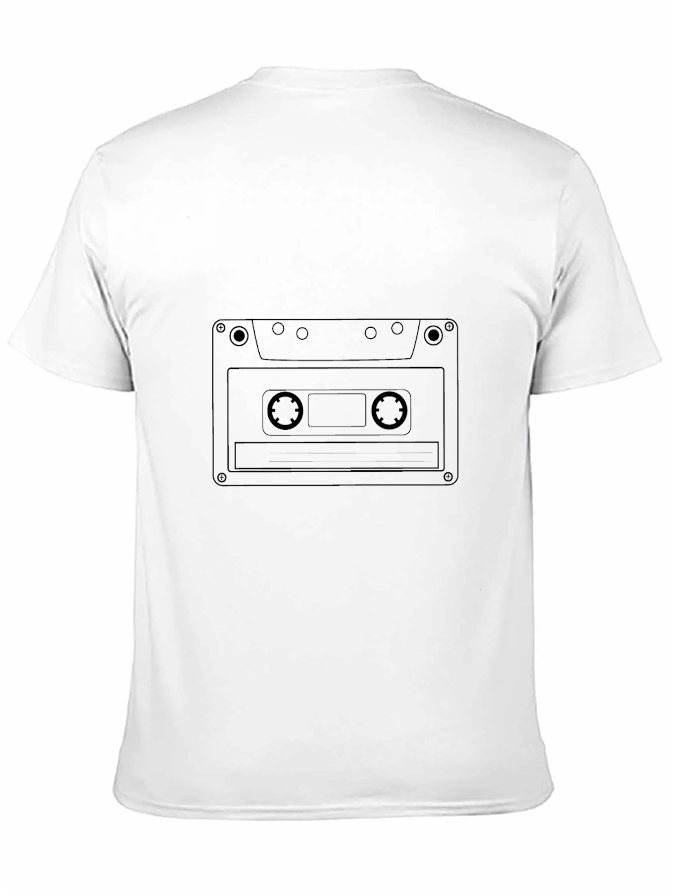 Black Retro Cassette Tape T-Shirt - Classic Music Lover Tee view 11