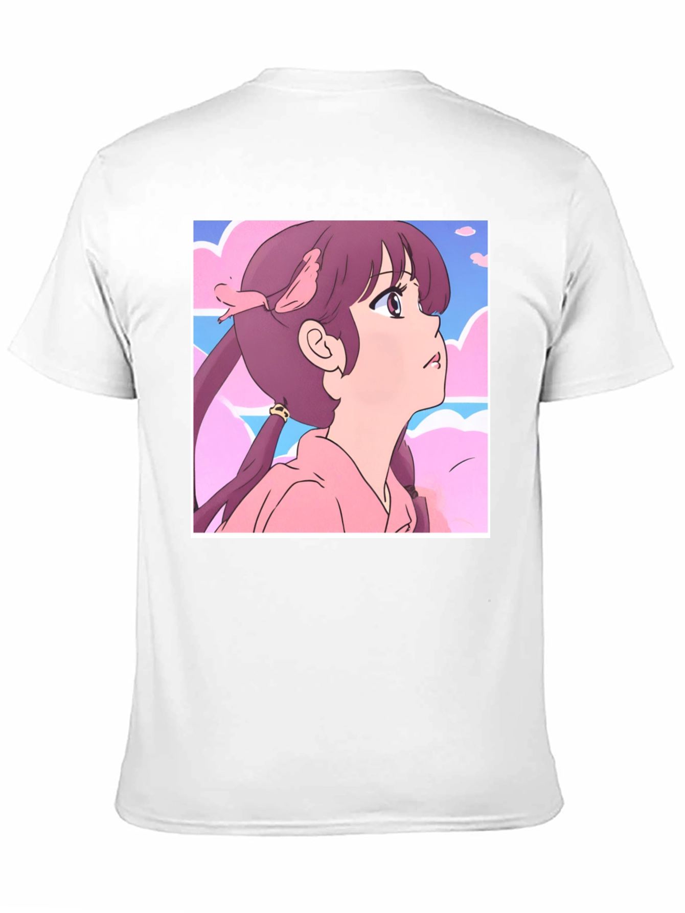 Black Anime Girl Graphic T-Shirt - Casual Black Tee view 11