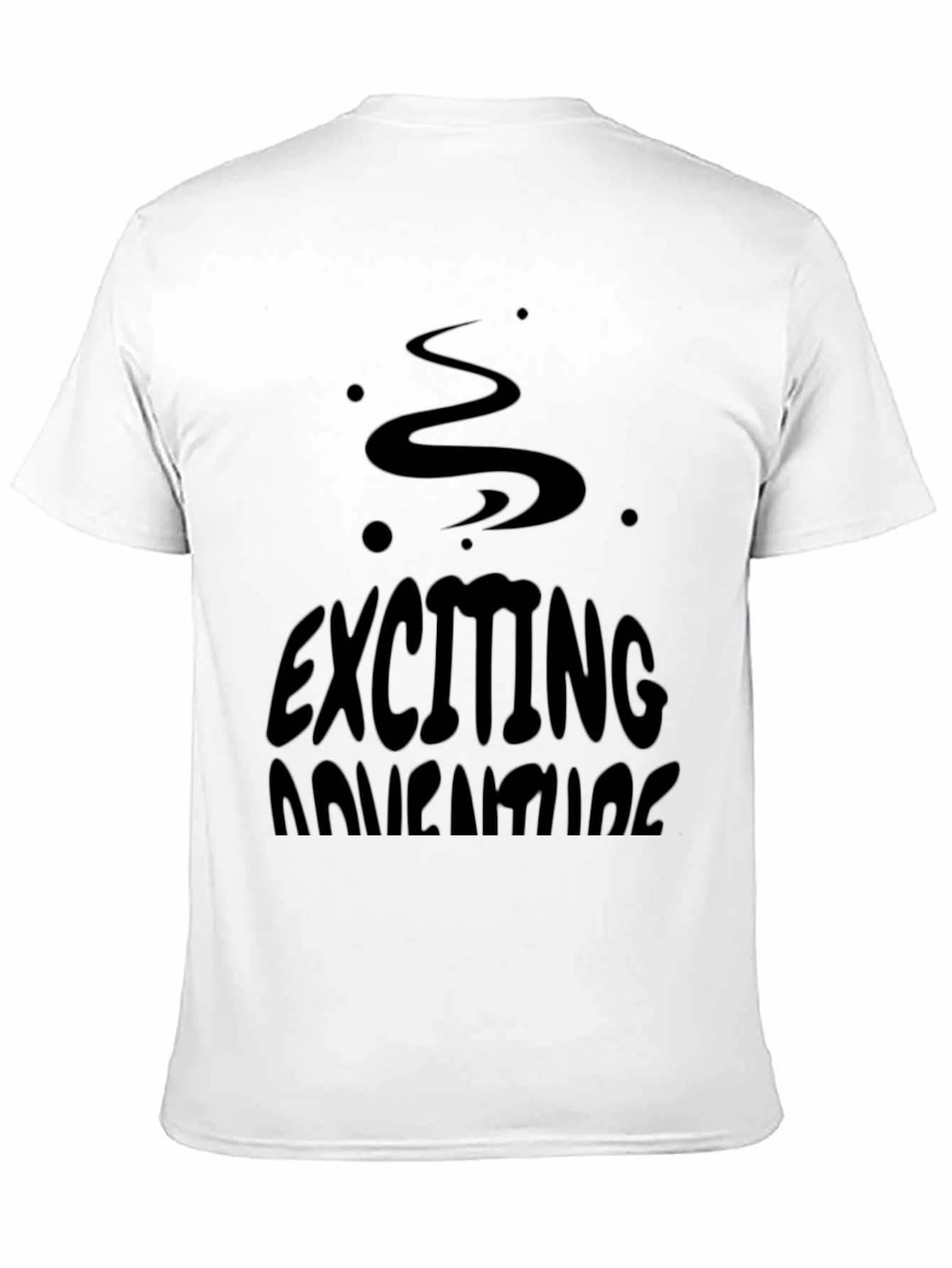 Black Exciting Adventures Black Graphic T-Shirt view 11