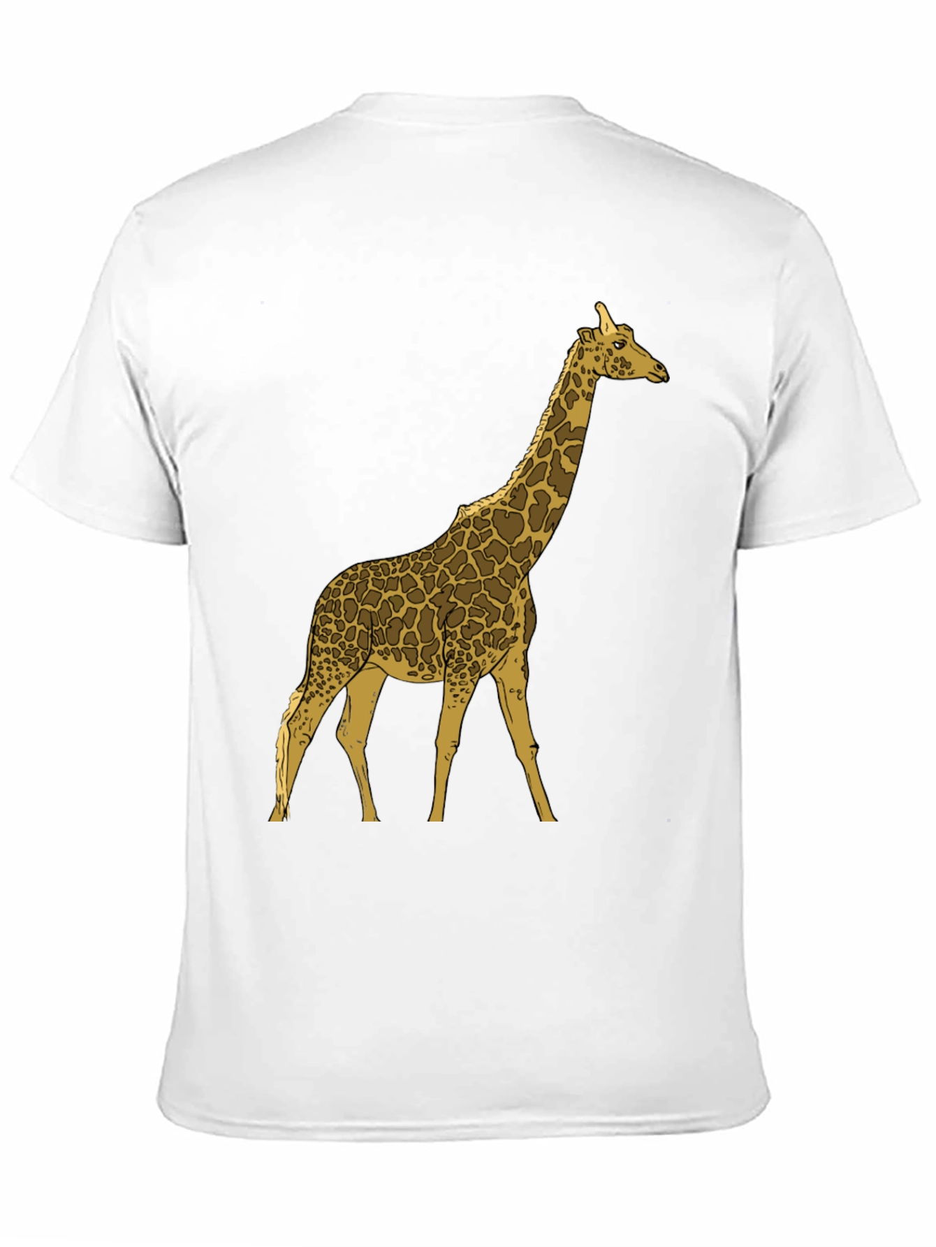 Black Giraffe Graphic Print Black Crew Neck T-Shirt view 11