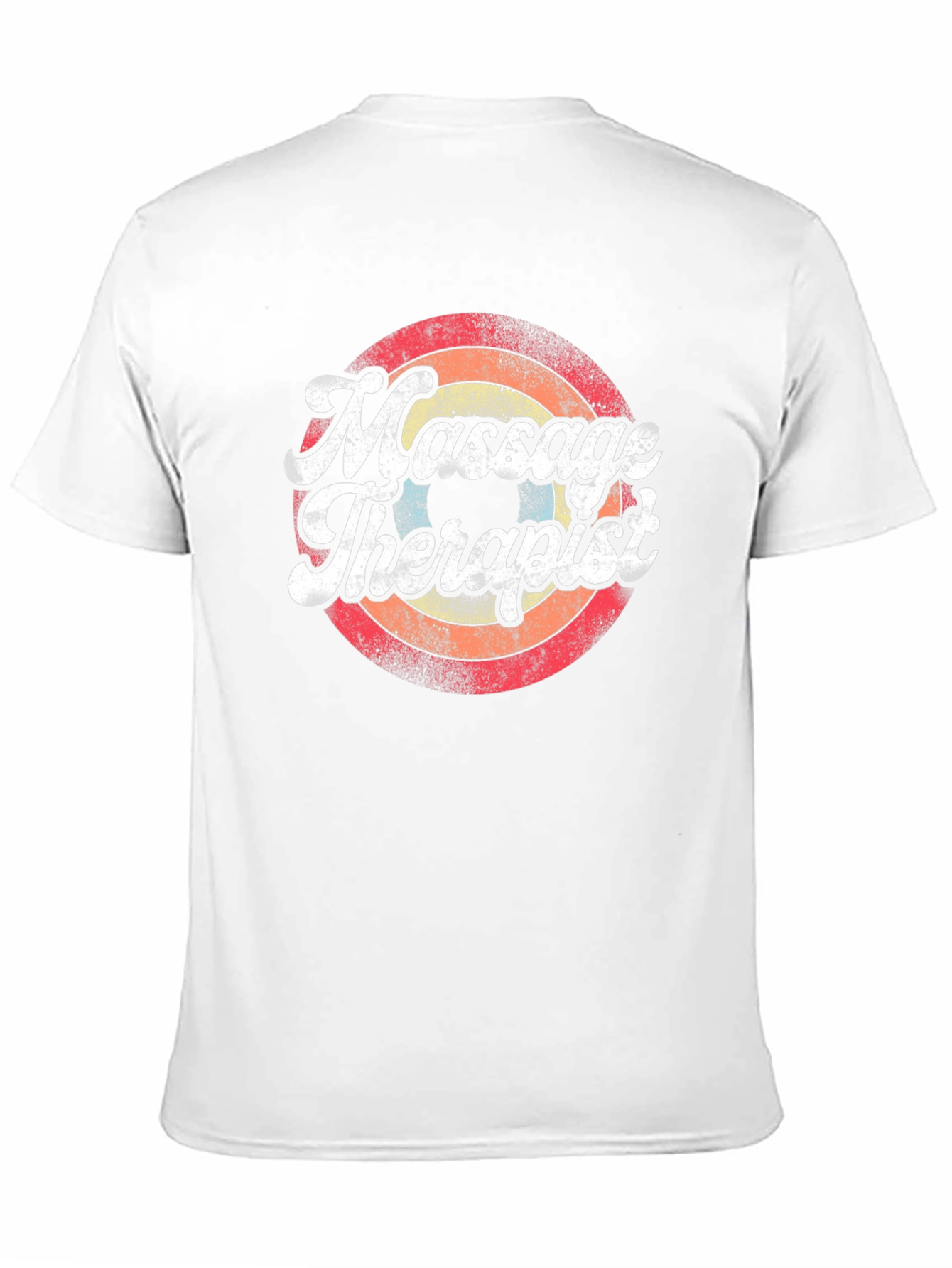 Black Massage Therapist Vintage Style Graphic T-Shirt view 11