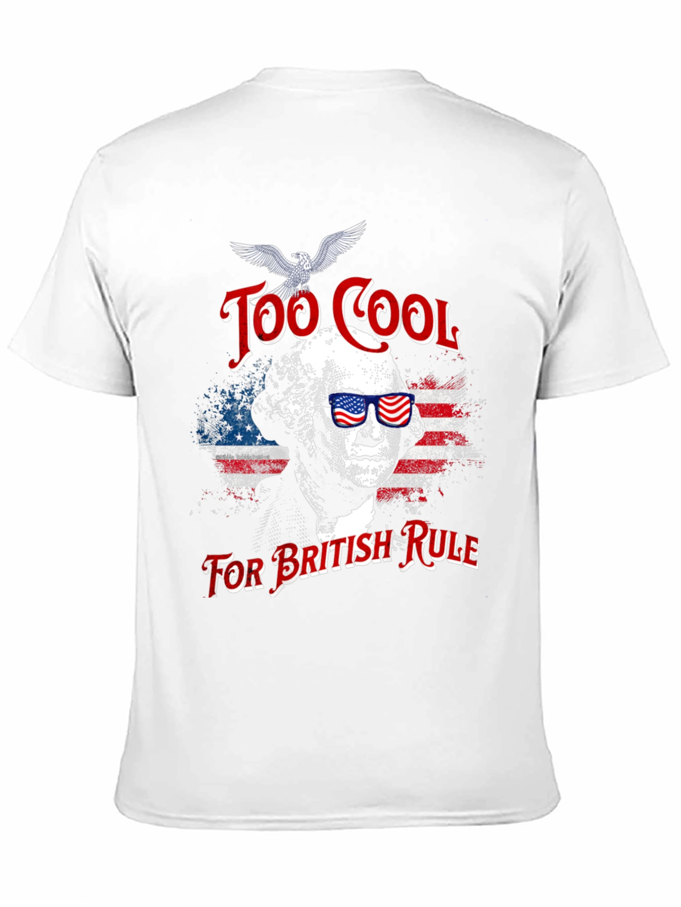 Black Too Cool For British Rule T-Shirt view 11