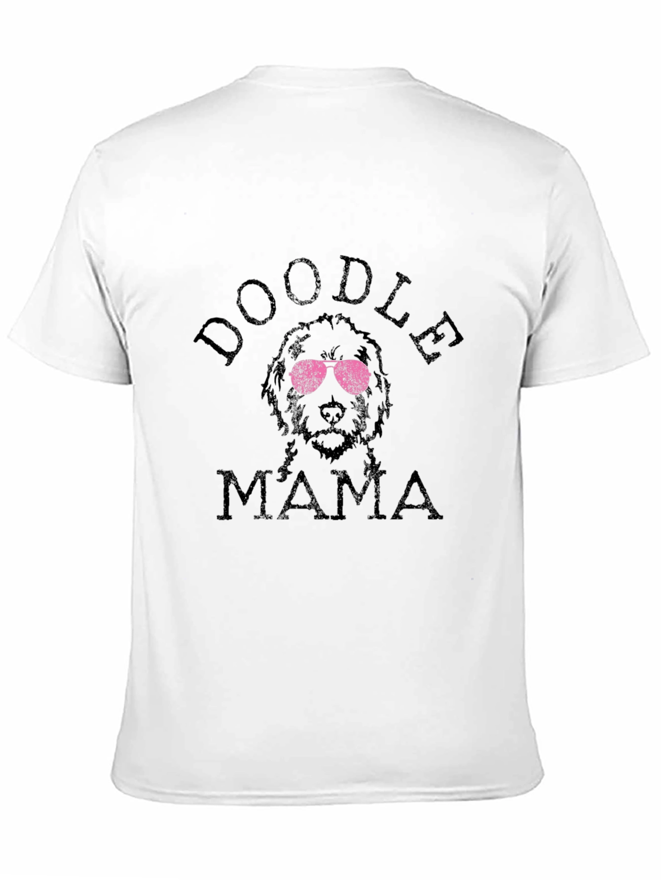 Black Doodle Mama Black T-Shirt view 11
