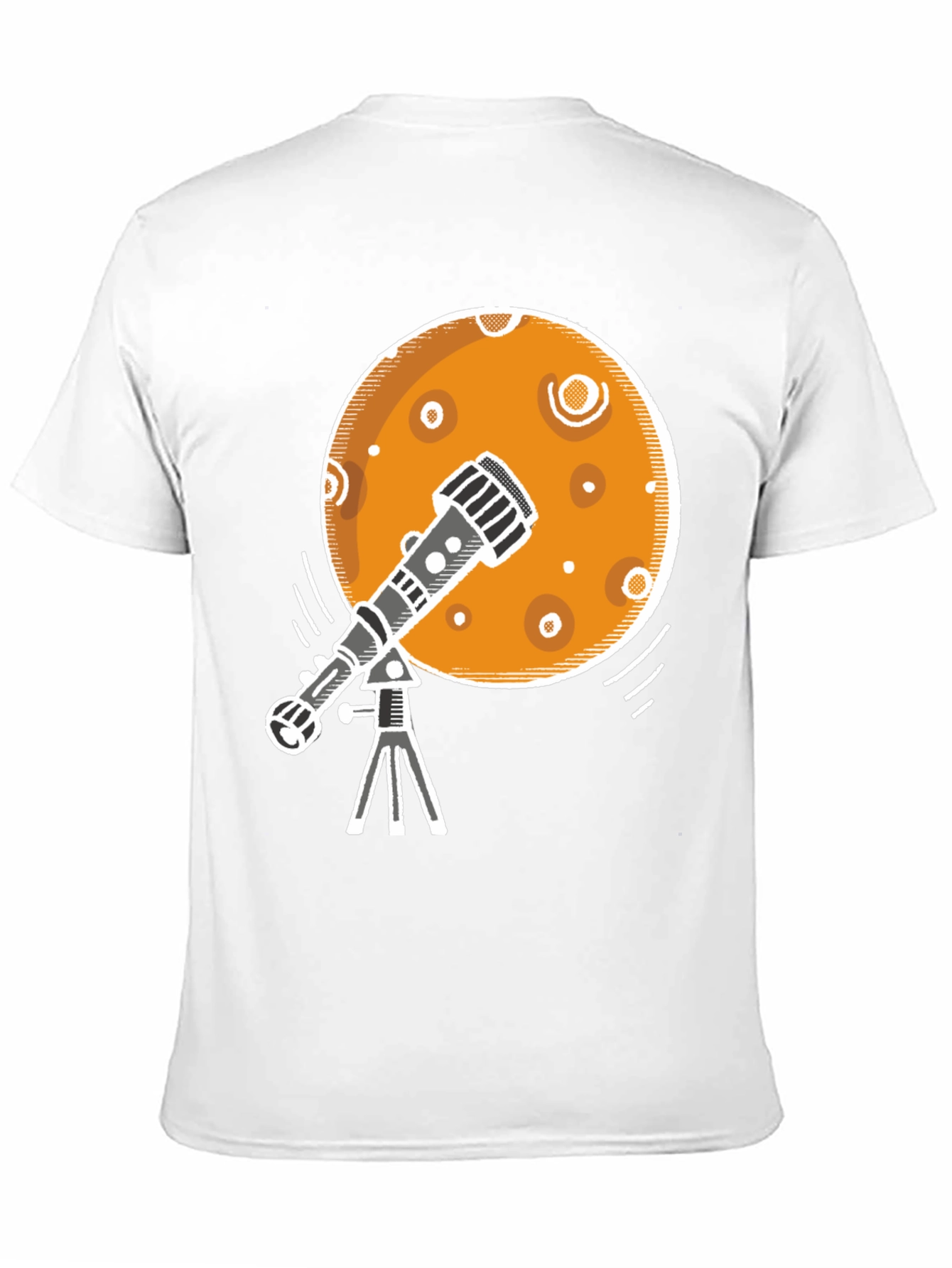 Telescope Moon Graphic Tee - Space Exploration T-Shirt - 11