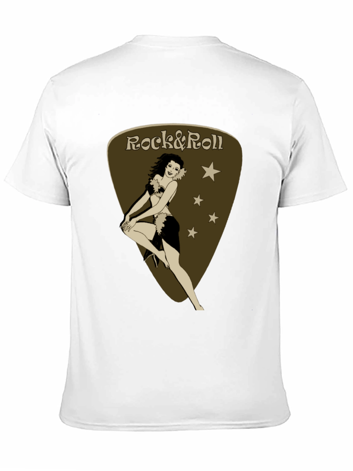 Black Rock & Roll Pin-Up Black T-Shirt view 11