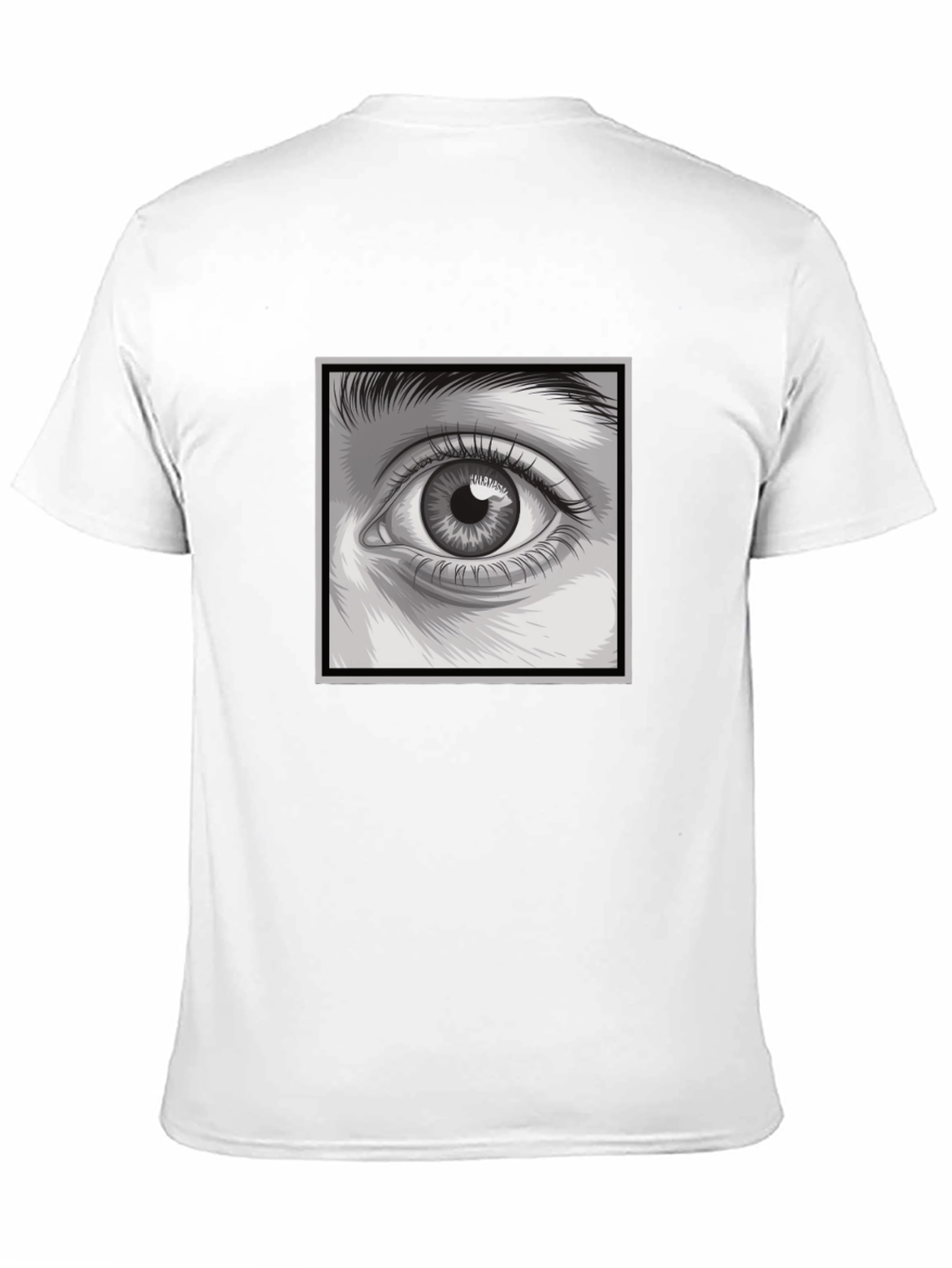 Black Eye Graphic Print Black T-Shirt view 11