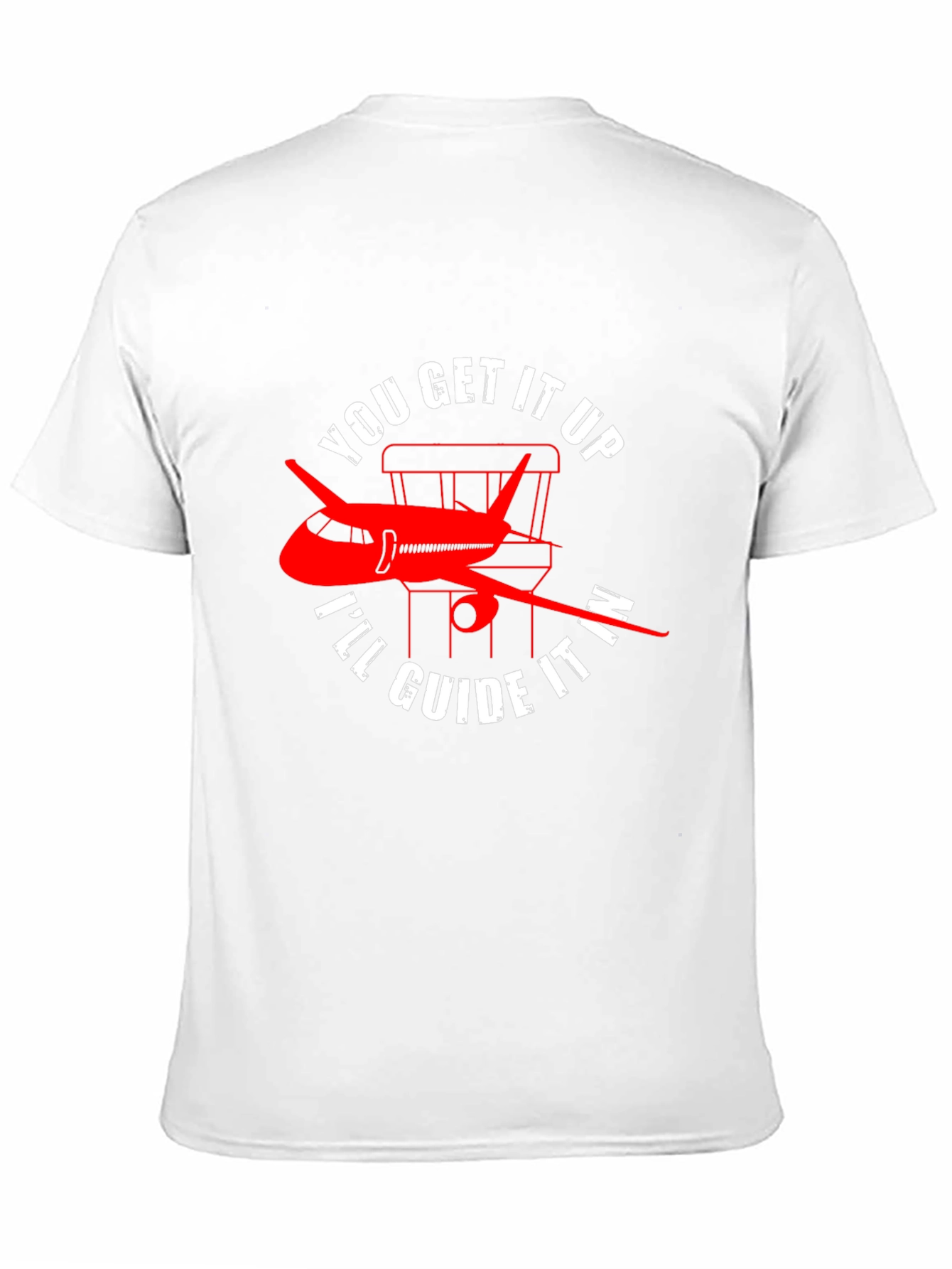 Black Pilot Guide Airplane T-Shirt view 11