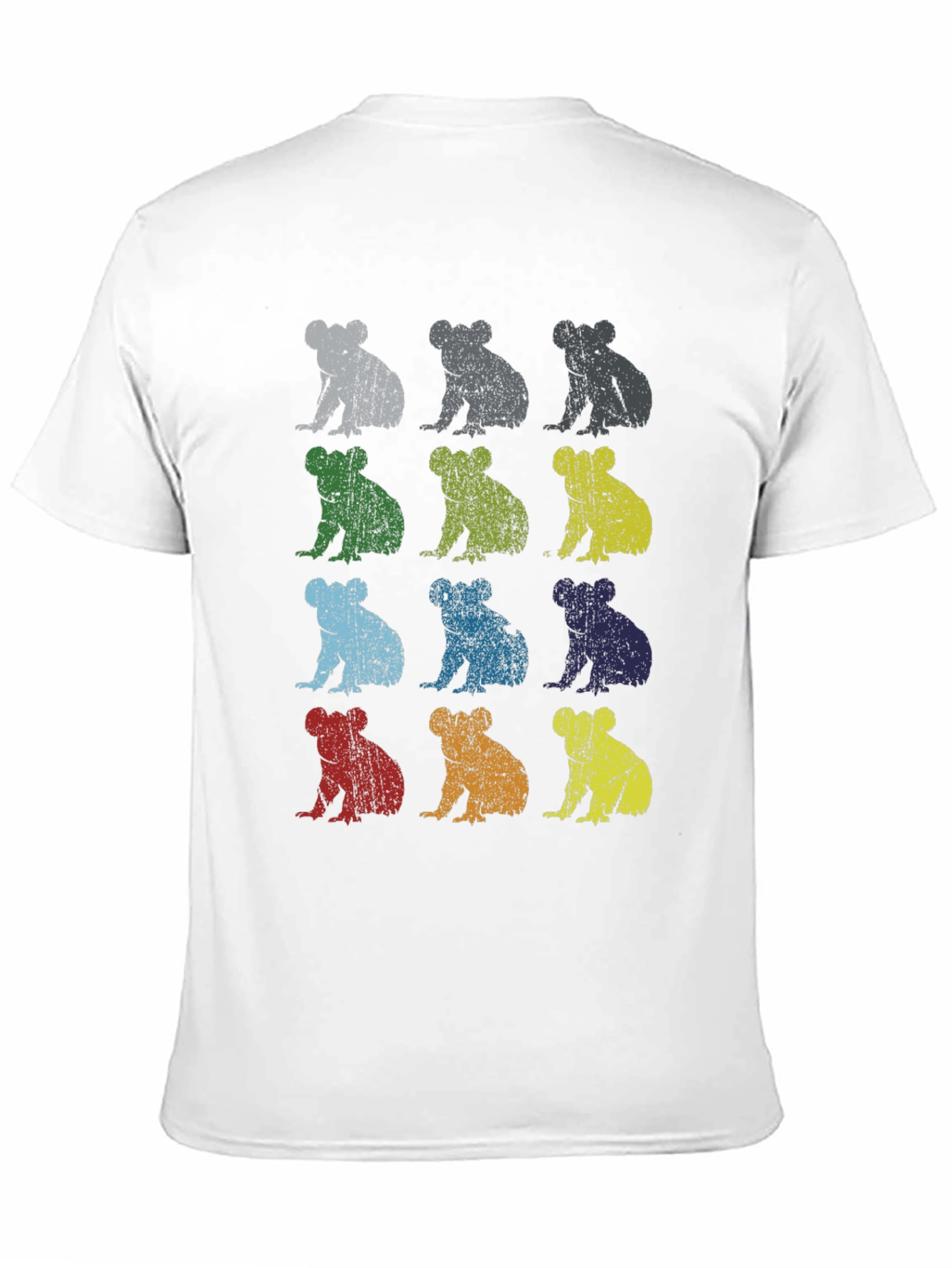 Black Retro Koala T-Shirt - Men's Black Graphic Tee view 11