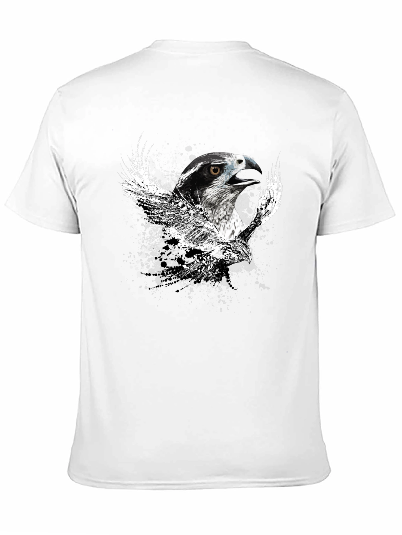 Black Black T-Shirt with Eagle Graphic view 11