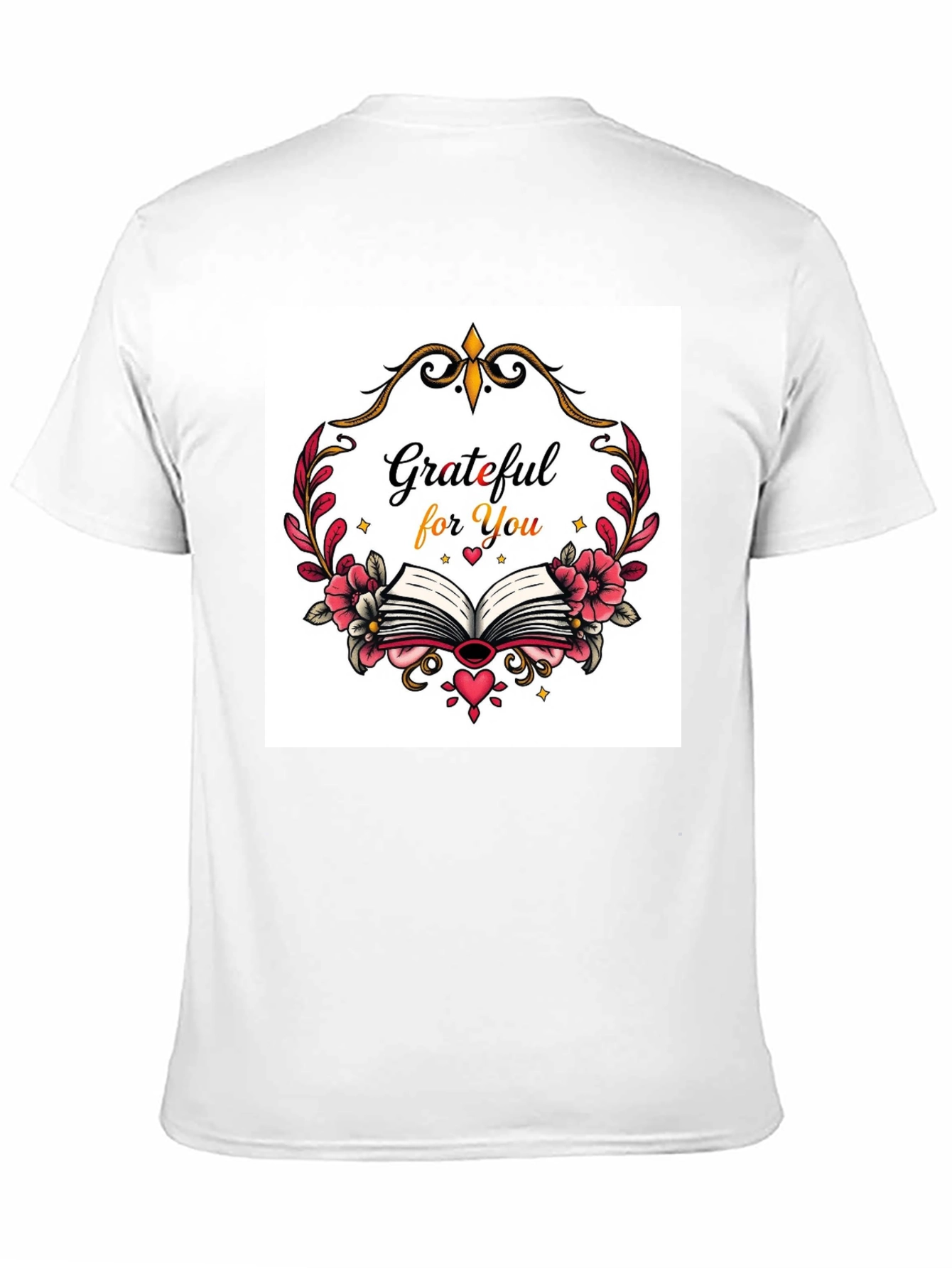 Black Grateful For You Graphic T-Shirt view 11