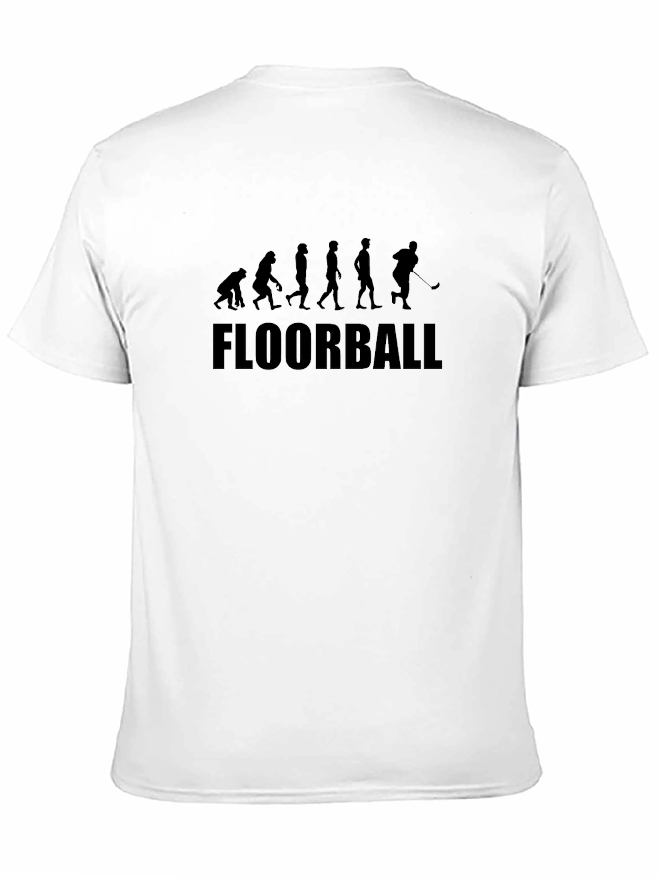 Black Evolution of Floorball Black T-Shirt view 11